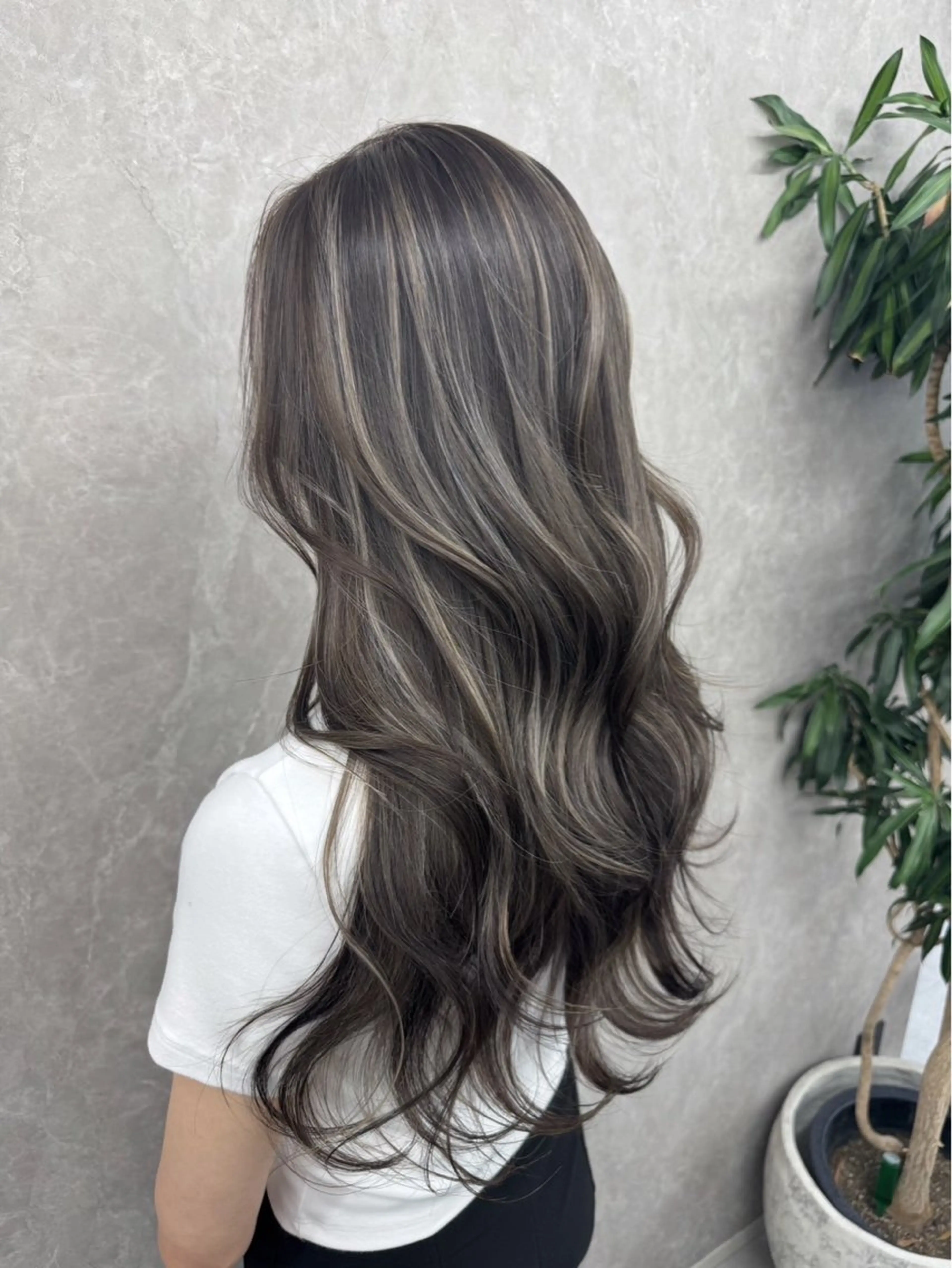 ロング カラー Ardore 韓国風カラー大阪のヘアスタイル