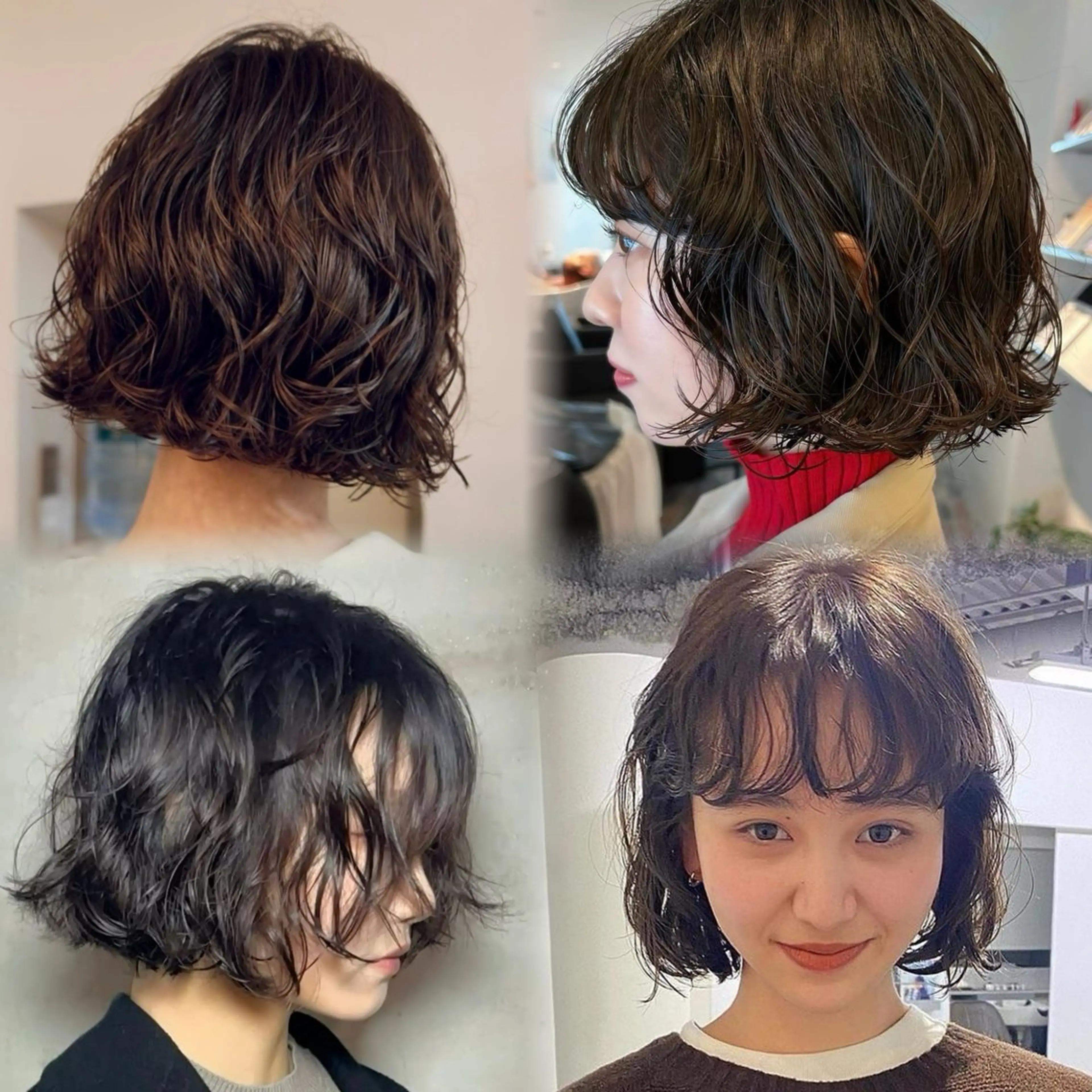 ミディアム パーマ ミディアムパーマ レイヤー🩰顔まわり /透明感/kanaのヘアスタイル