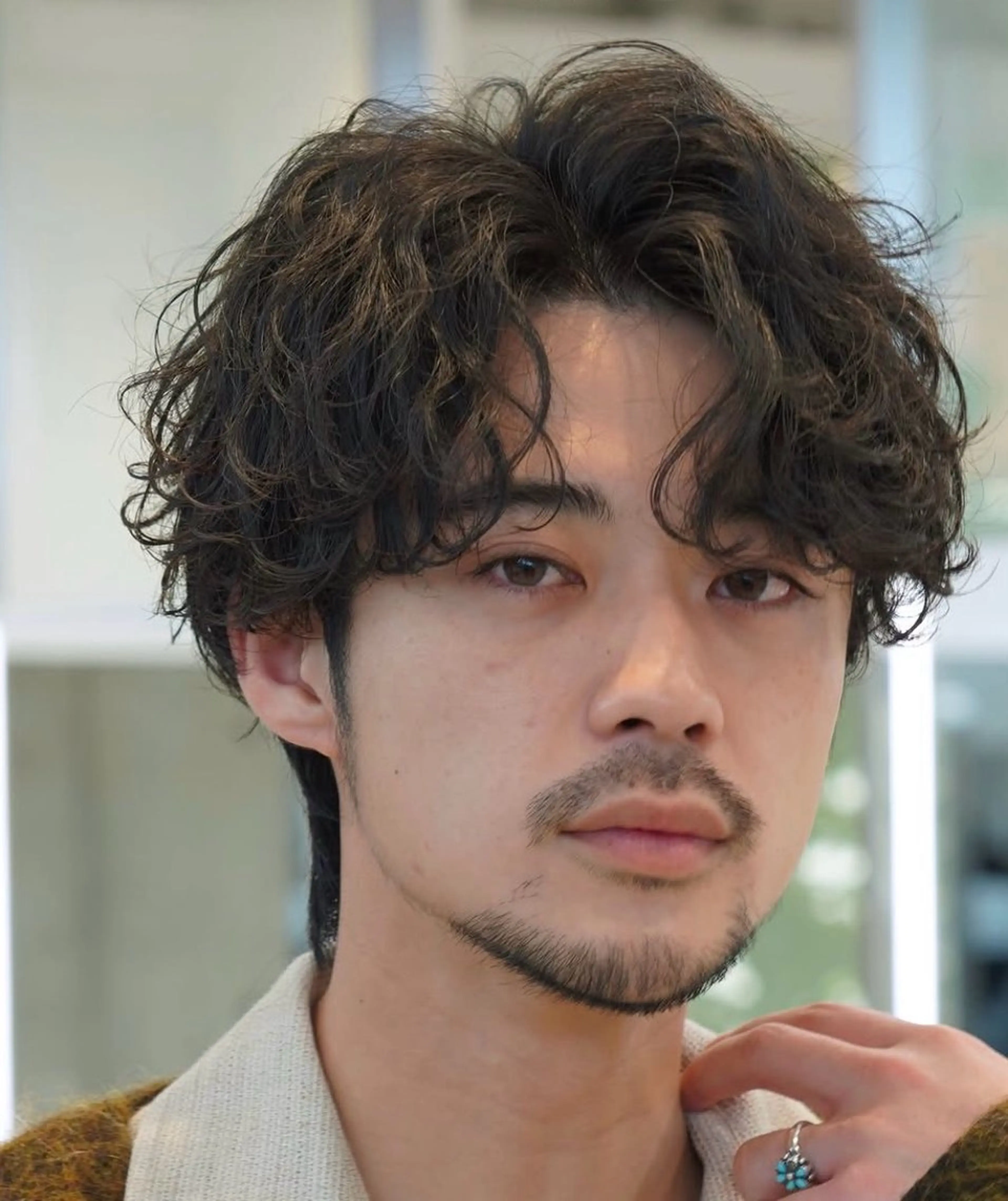 パーマ メンズ 永野 凌多のヘアスタイル