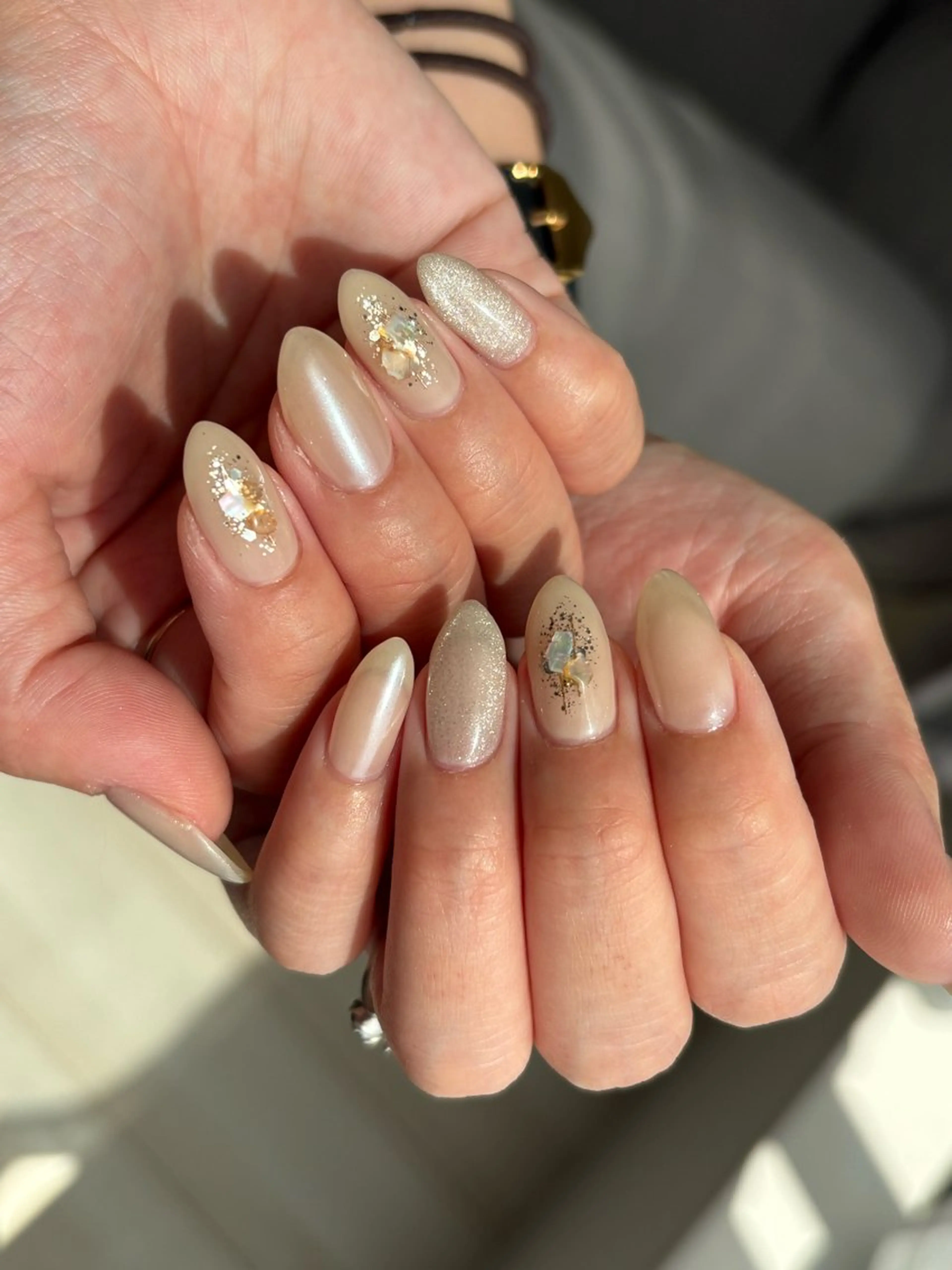 ネイル マグネットネイル ミラーネイル ハンドネイル P. nailのネイルデザイン