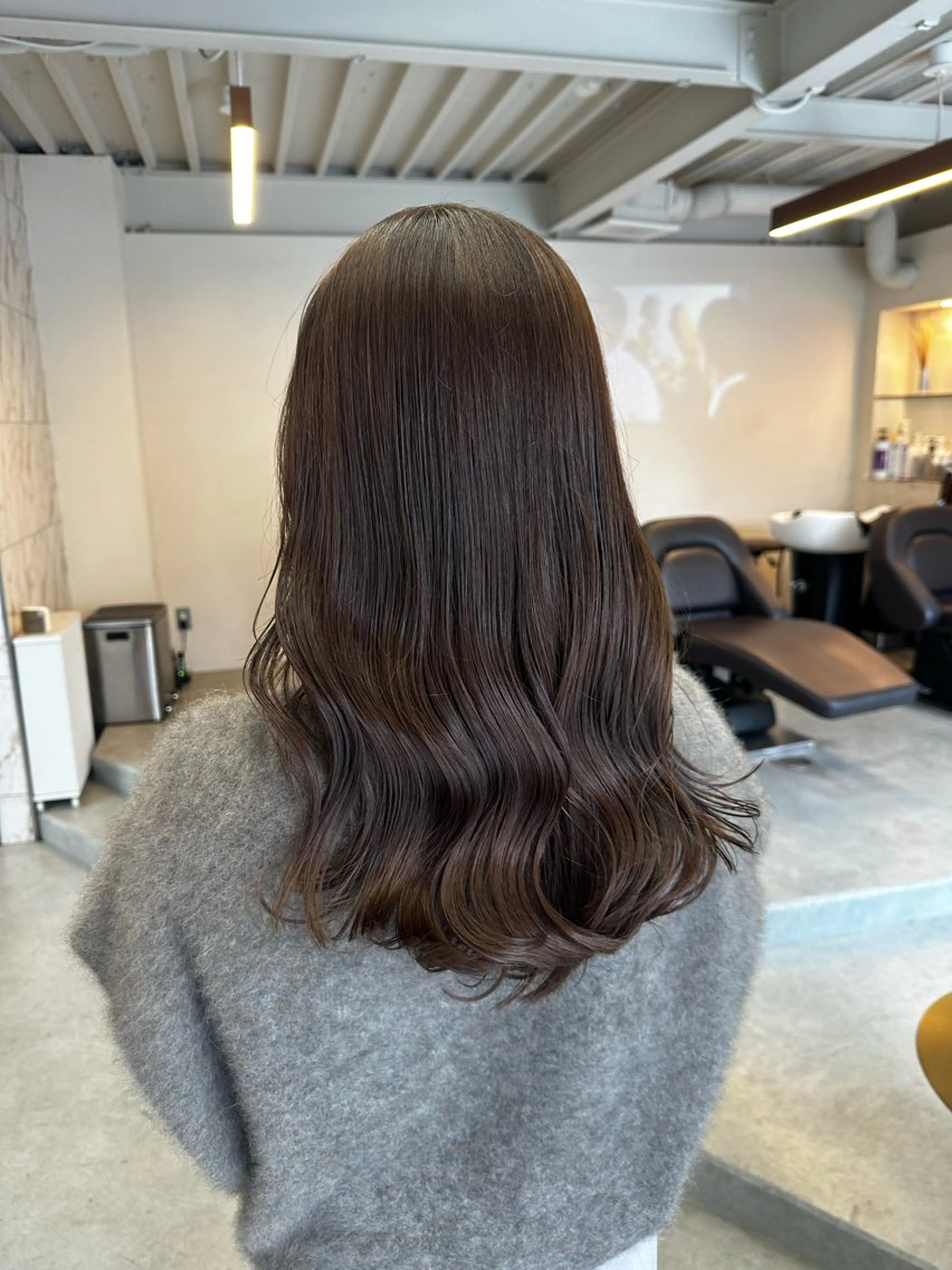 セミロング カット ヘアカラー トリートメント ハイトーン×似合わせ 🌱中川慎之介のヘアスタイル