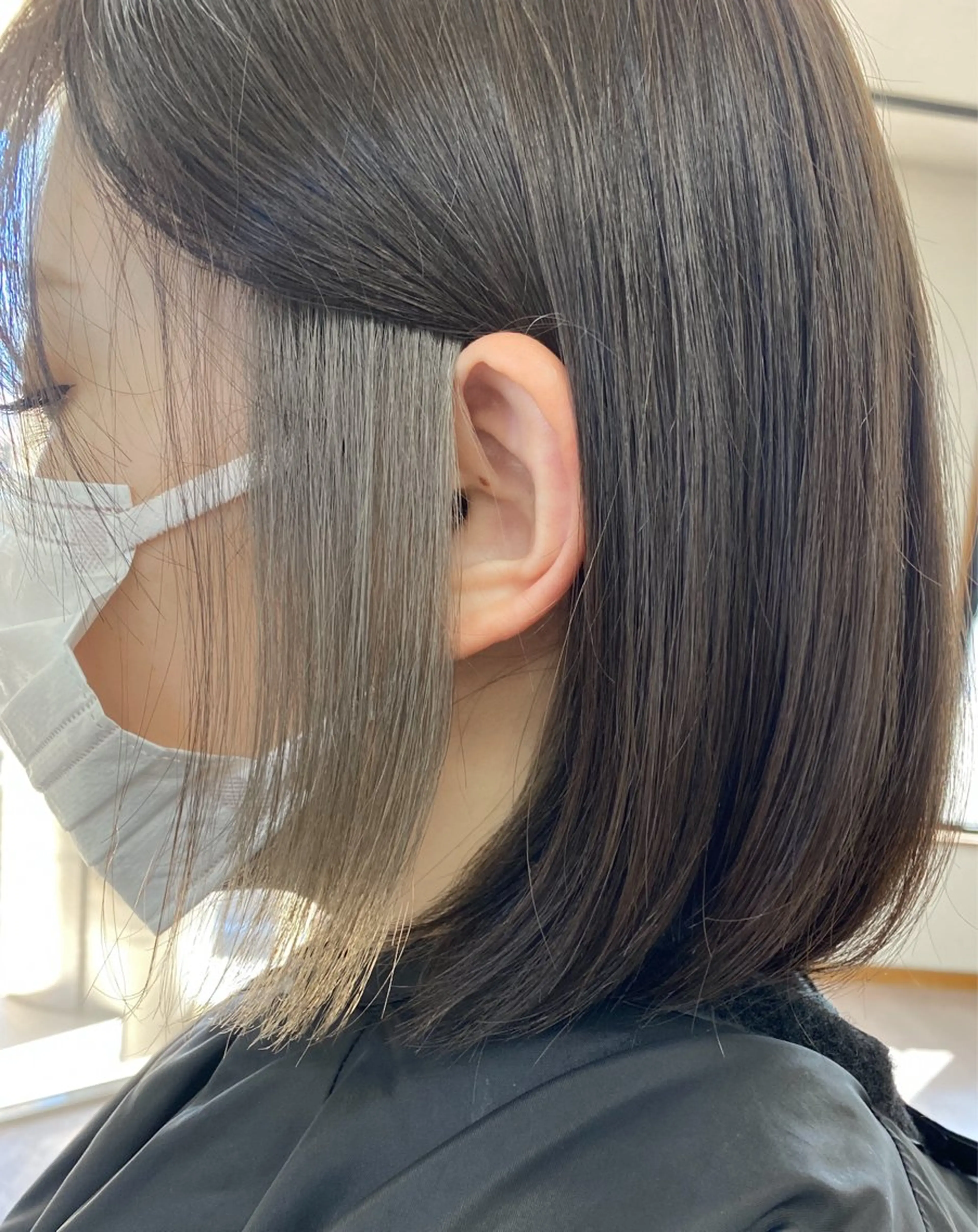 ミディアム カラー こもり なおやのヘアスタイル