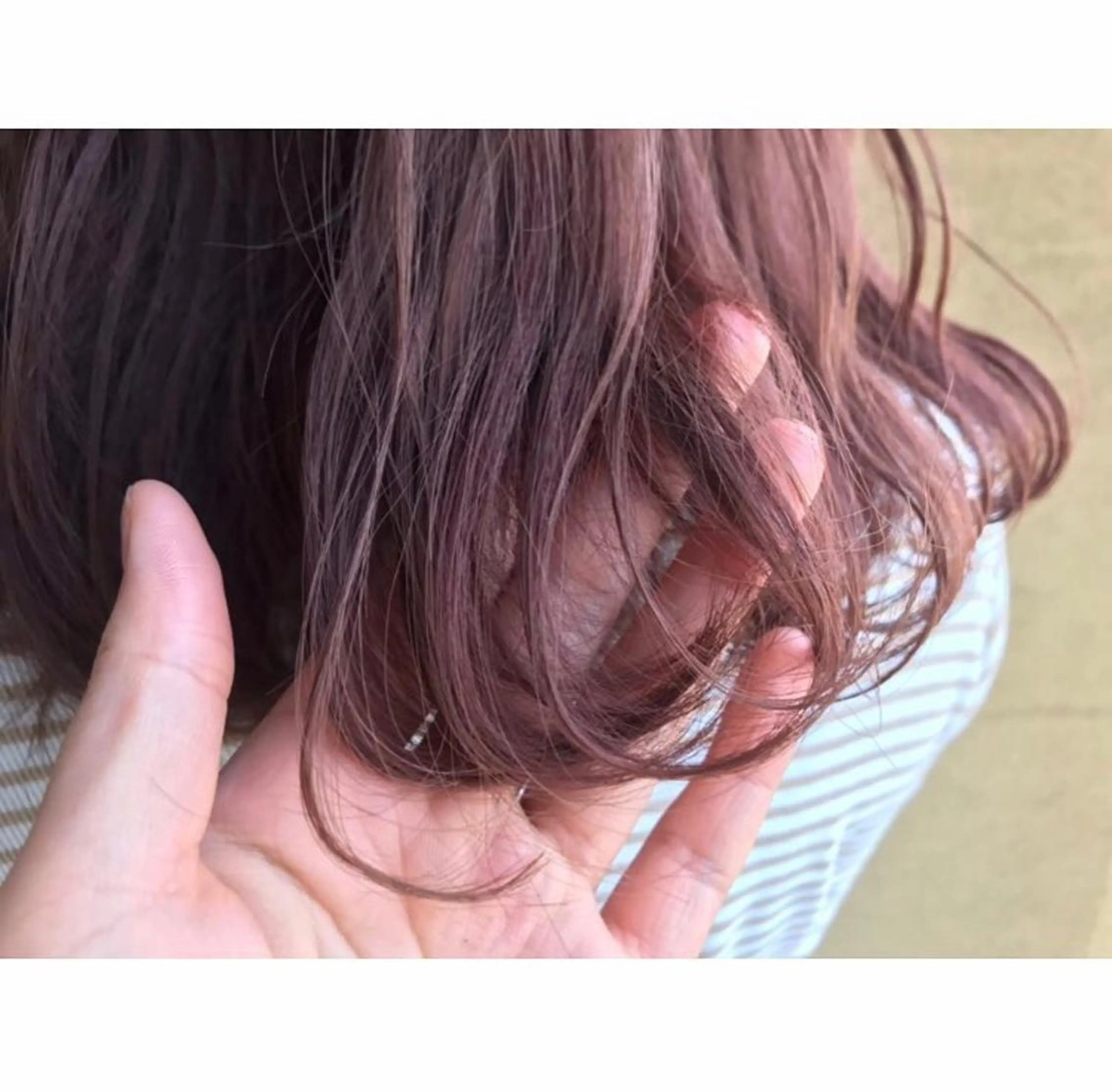 セミロング カラー ヘアアレンジ ヘアカラー トリートメント ✿ 𝚜𝚊𝚔𝚒 ✿のヘアスタイル