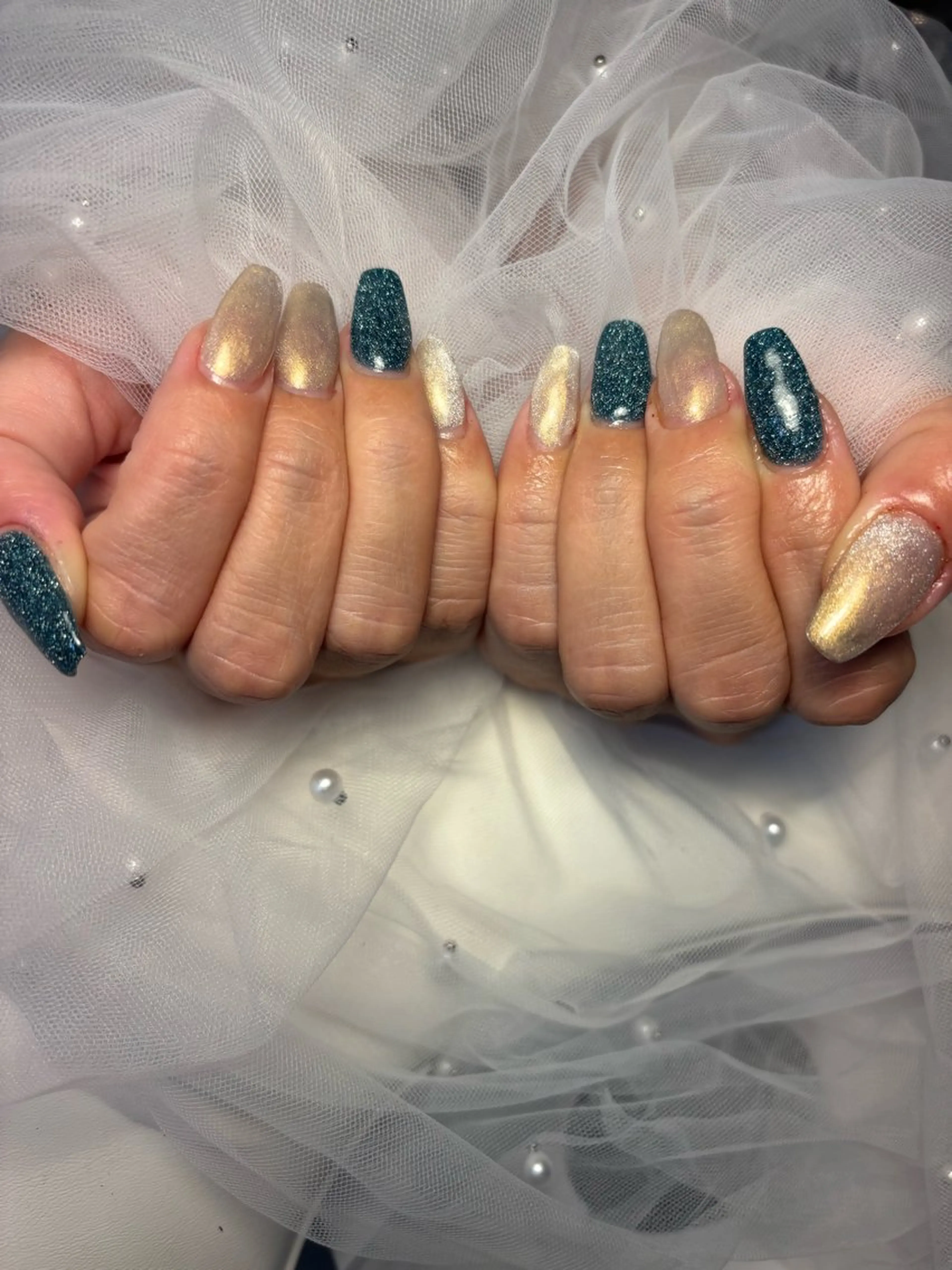 ネイル フラッシュネイル フットネイル フレンチネイル ジェルネイル ガラスフレンチ ハンドネイル Nail salon Natulalのネイルデザイン