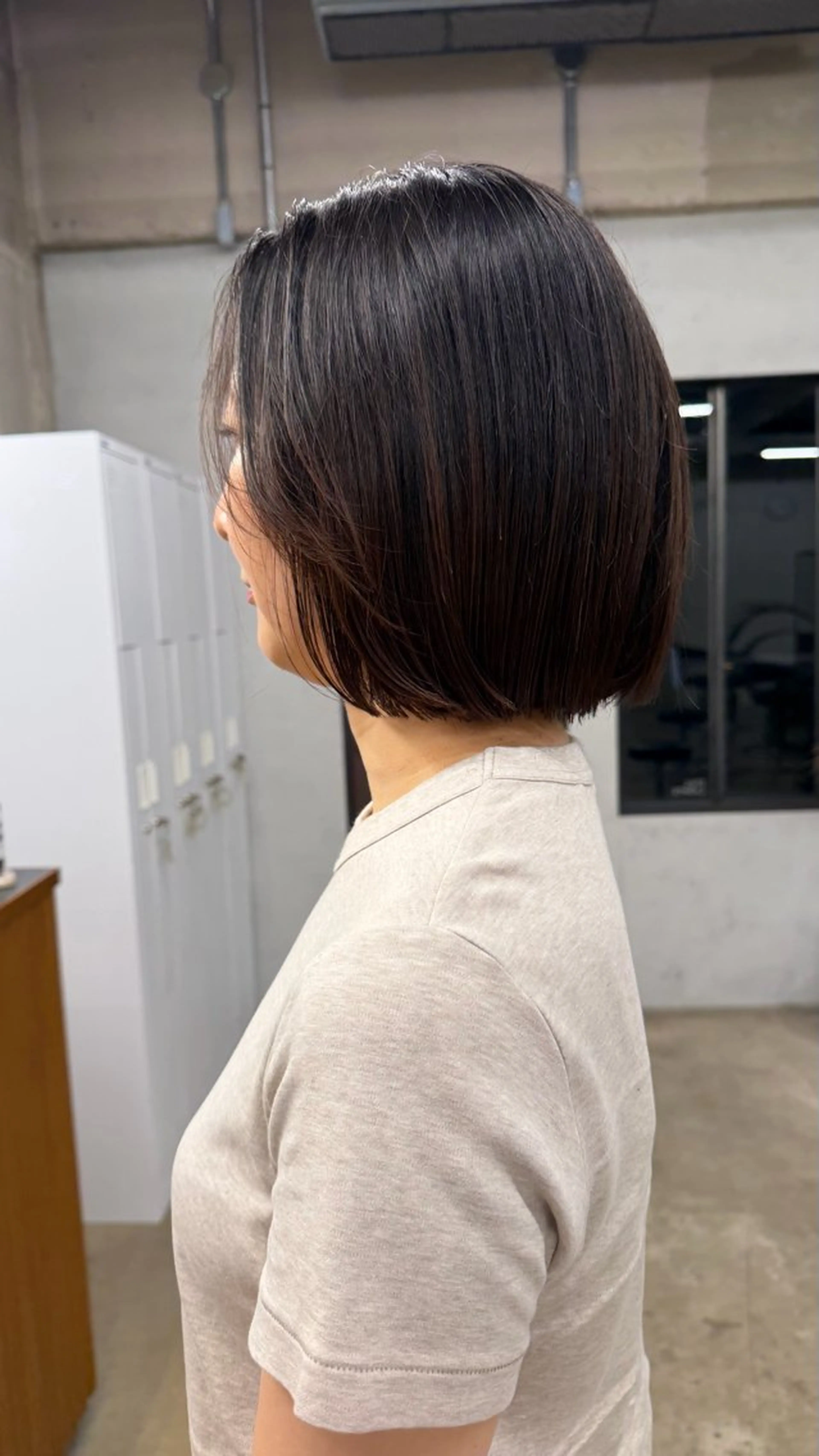 ショート ボブ 顔周りカット かきあげバング カットモデル募集/ YUIのヘアスタイル