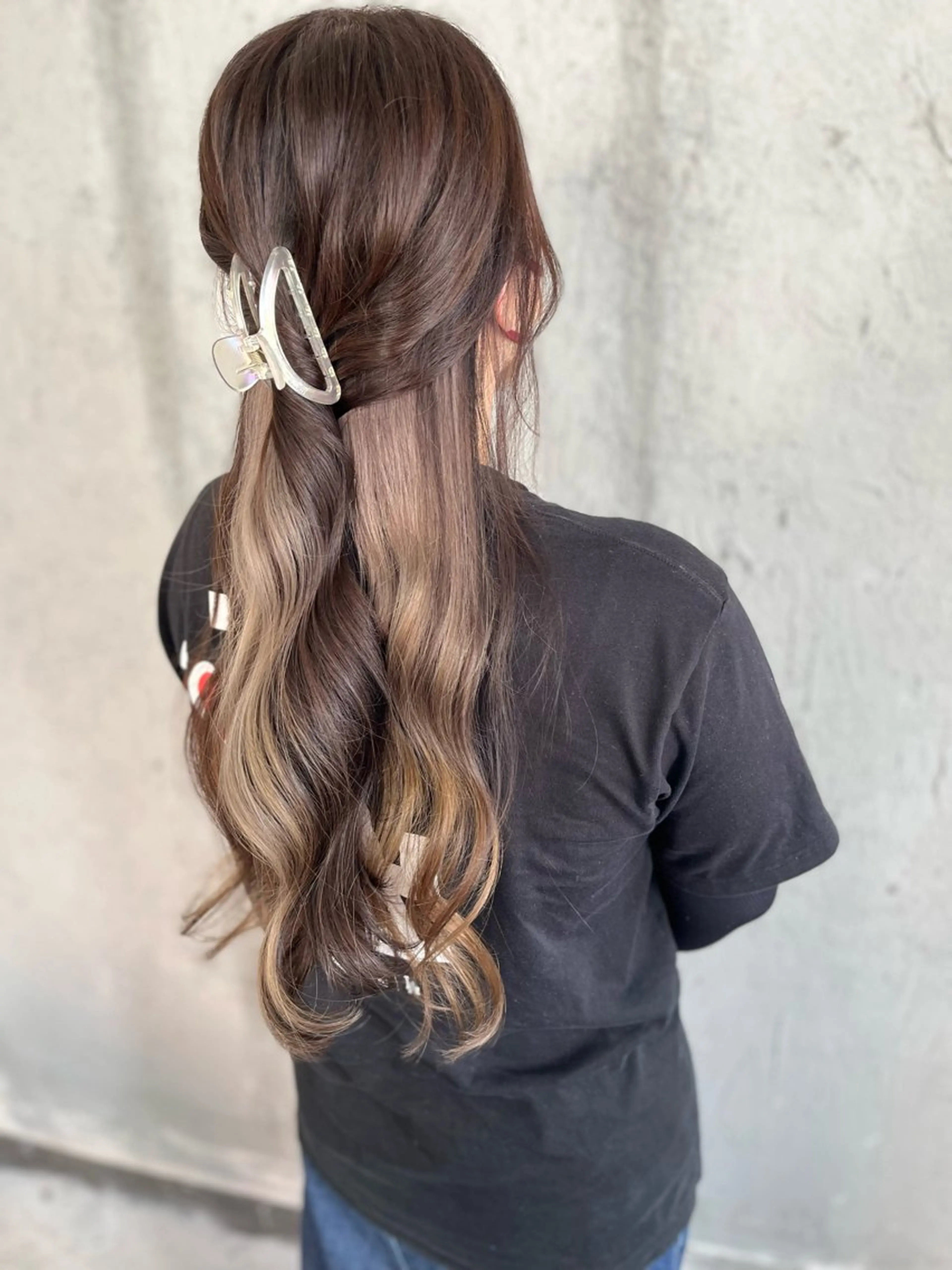 ロング カラー ヘアカラー Mariana雛/ 西大分/ハイライトのヘアスタイル