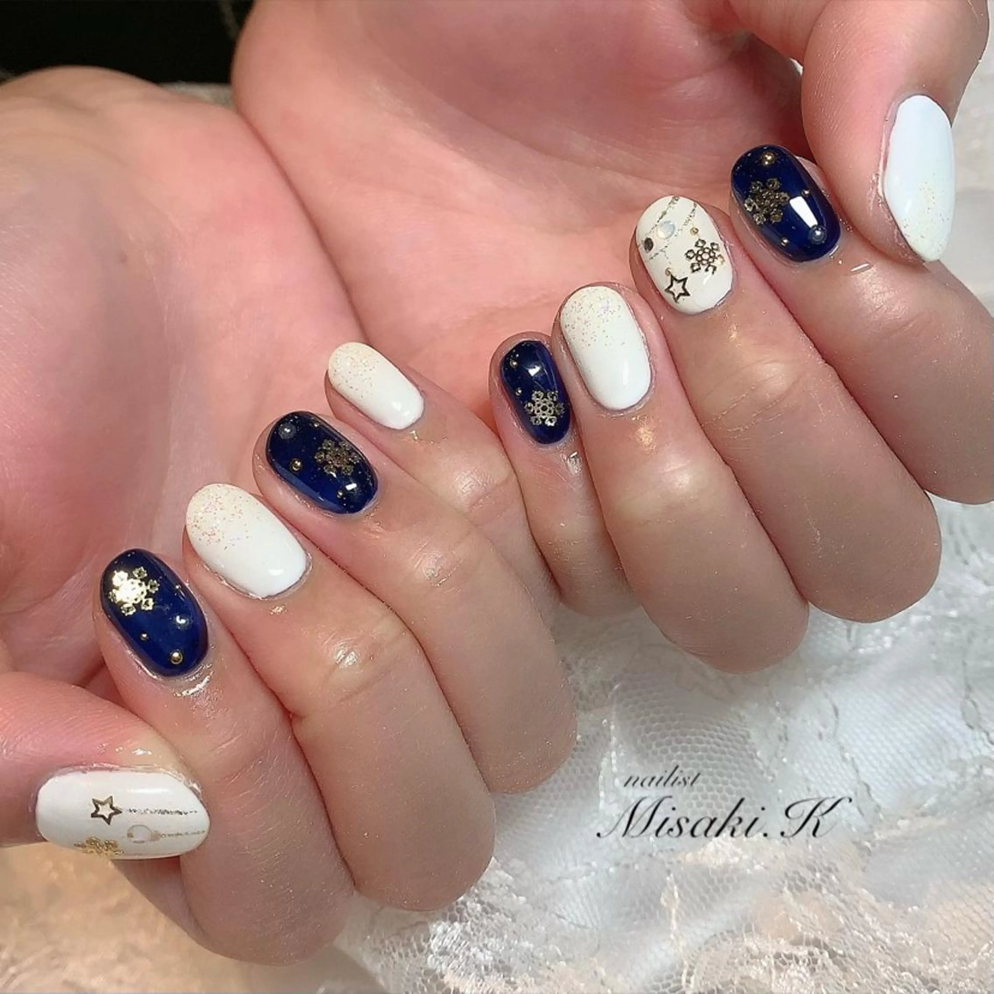 ネイル ラメ(グリッター) K. Misakiのネイルデザイン