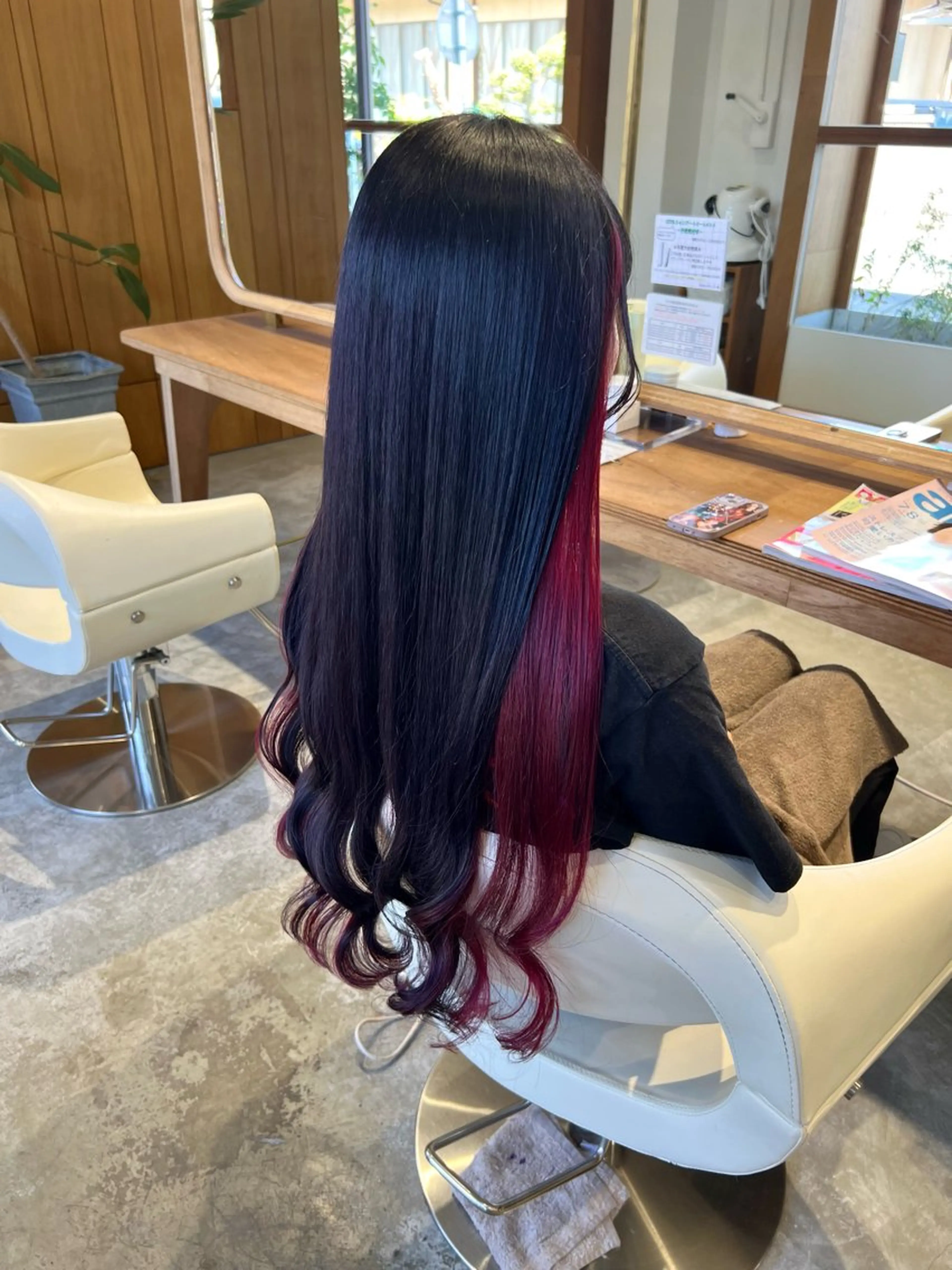 ロング カラー ディープラベンダー ラベンダーカラー ローズカラー カット ヘアカラー フラム所属・WATANABE MISAKIのヘアスタイル