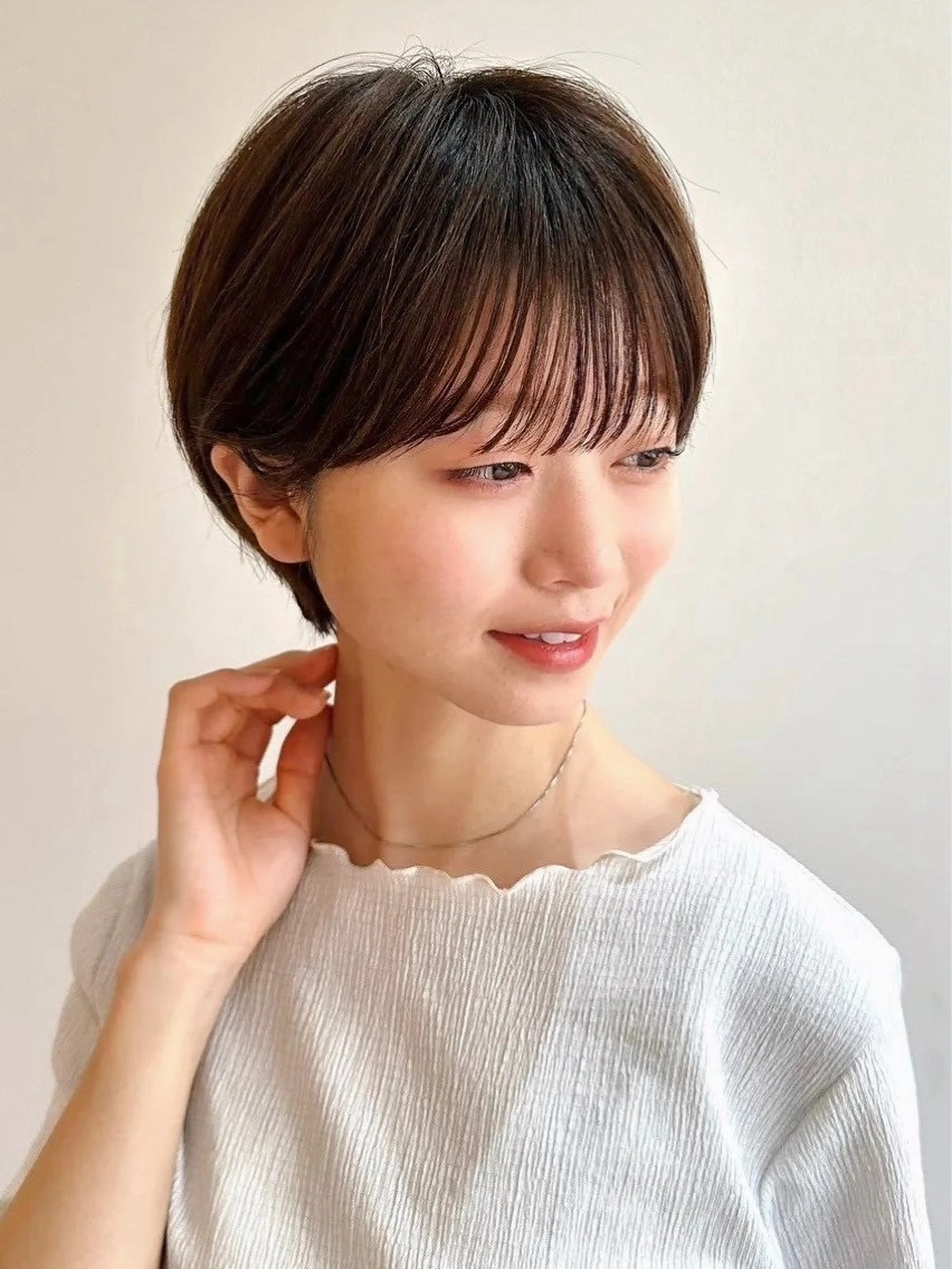 ショート カラー パーマ kazuki【顔周り ×レイヤーカット】のヘアスタイル