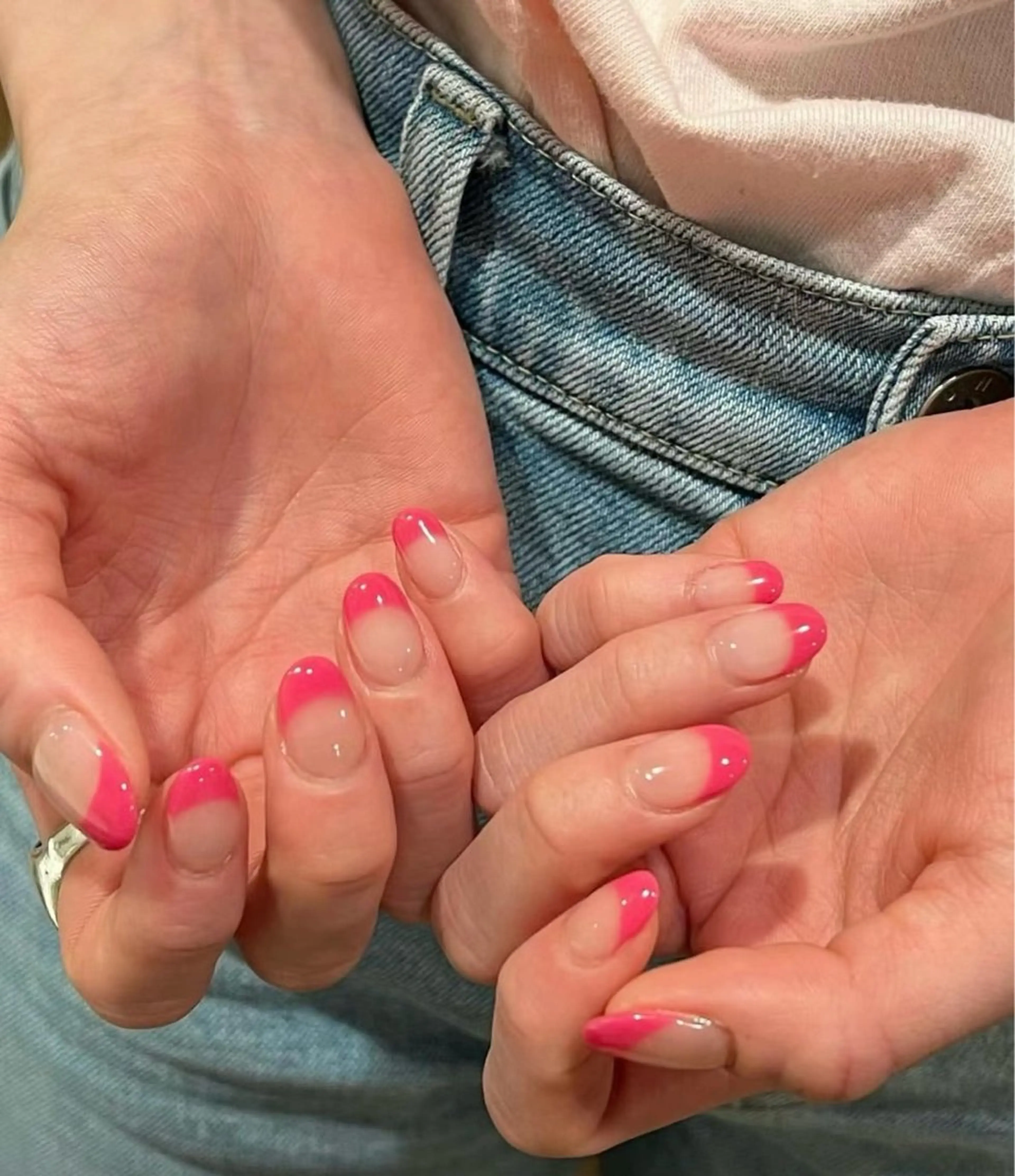 ネイル Kaka_ パラジェル、長さだしのネイルデザイン