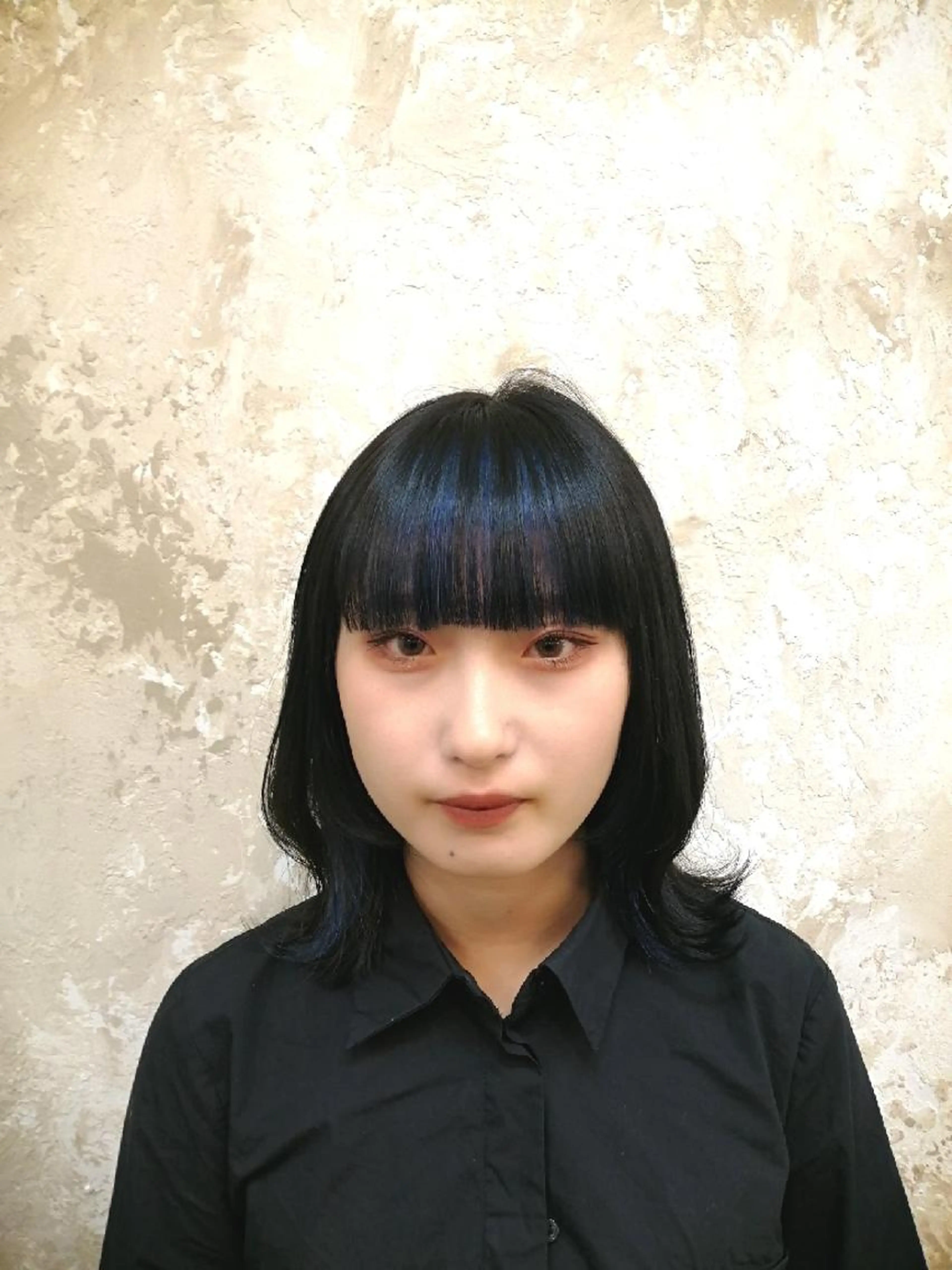 カット+インナー or イヤリング or フェイスフレーミング カラー(シャンプー、ブロー込み)の写真