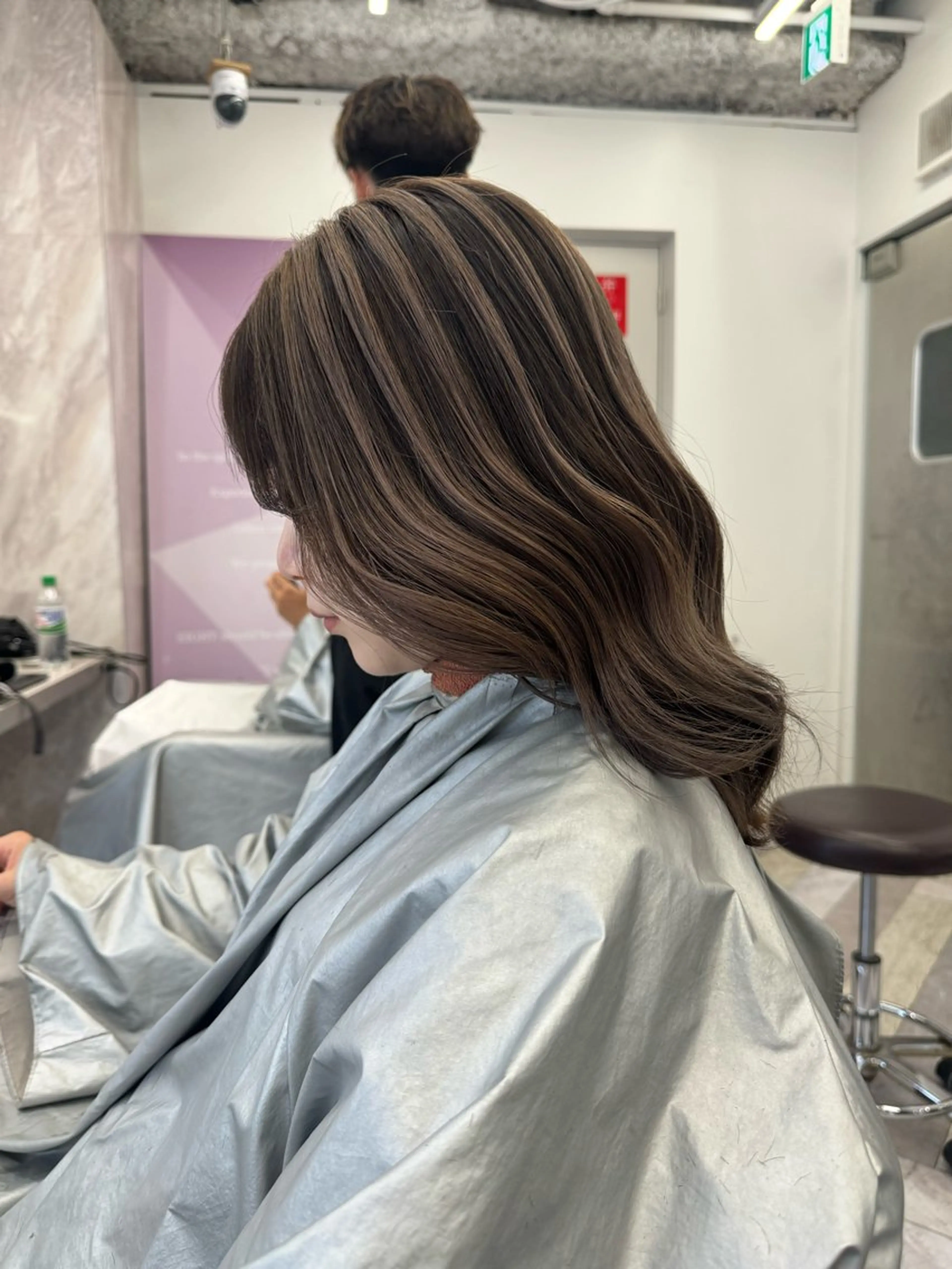 セミロング カラー カット ヘアカラー 店長　MANAMI ／ブリーチ／骨格ボブのヘアスタイル