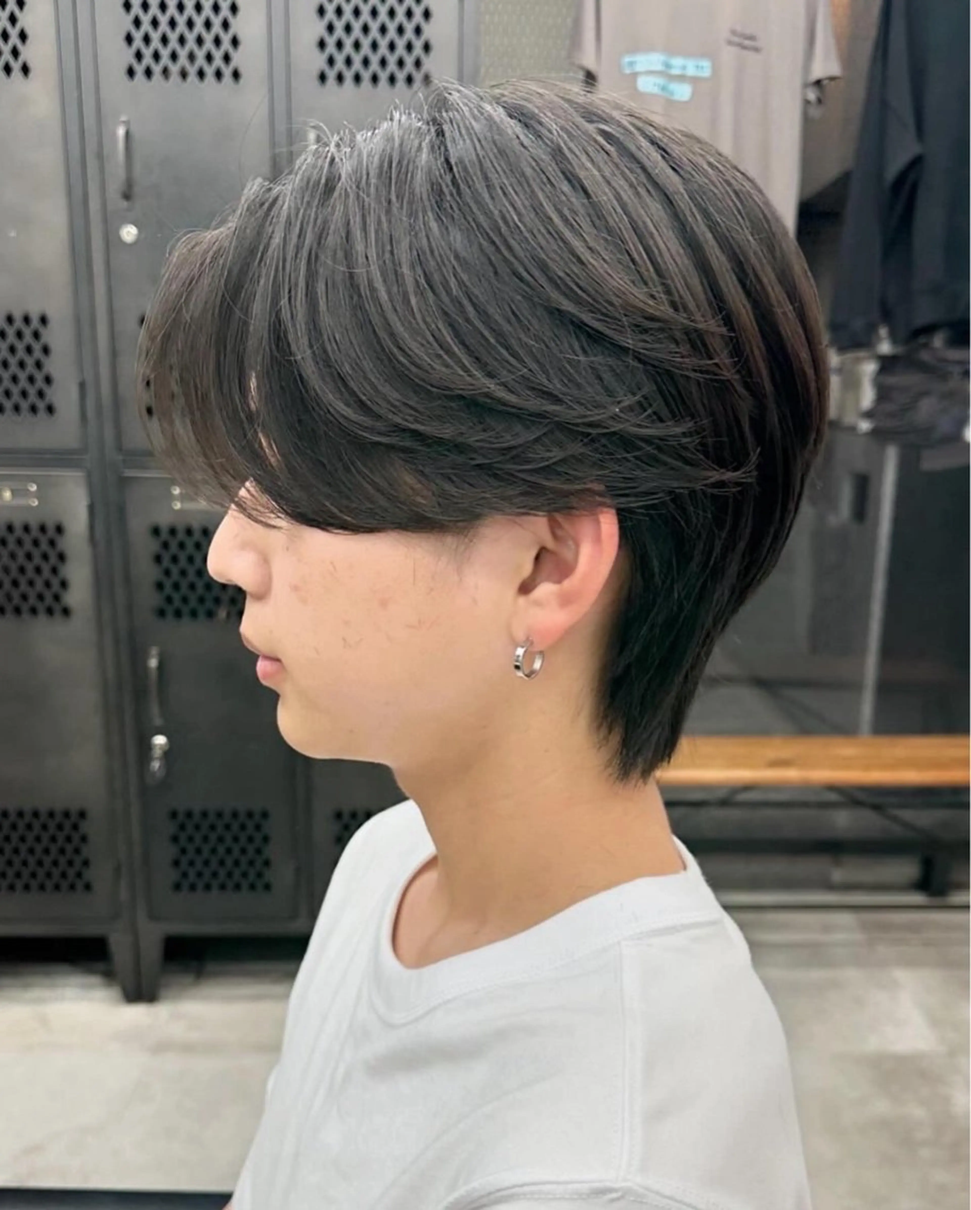 ミディアム パーマ メンズ ミディアムパーマ センターパート カルマパーマ メンズパーマ メンズウルフカット カット パーマ トリートメント メンズ特化 🦋KANOKO🦋のヘアスタイル