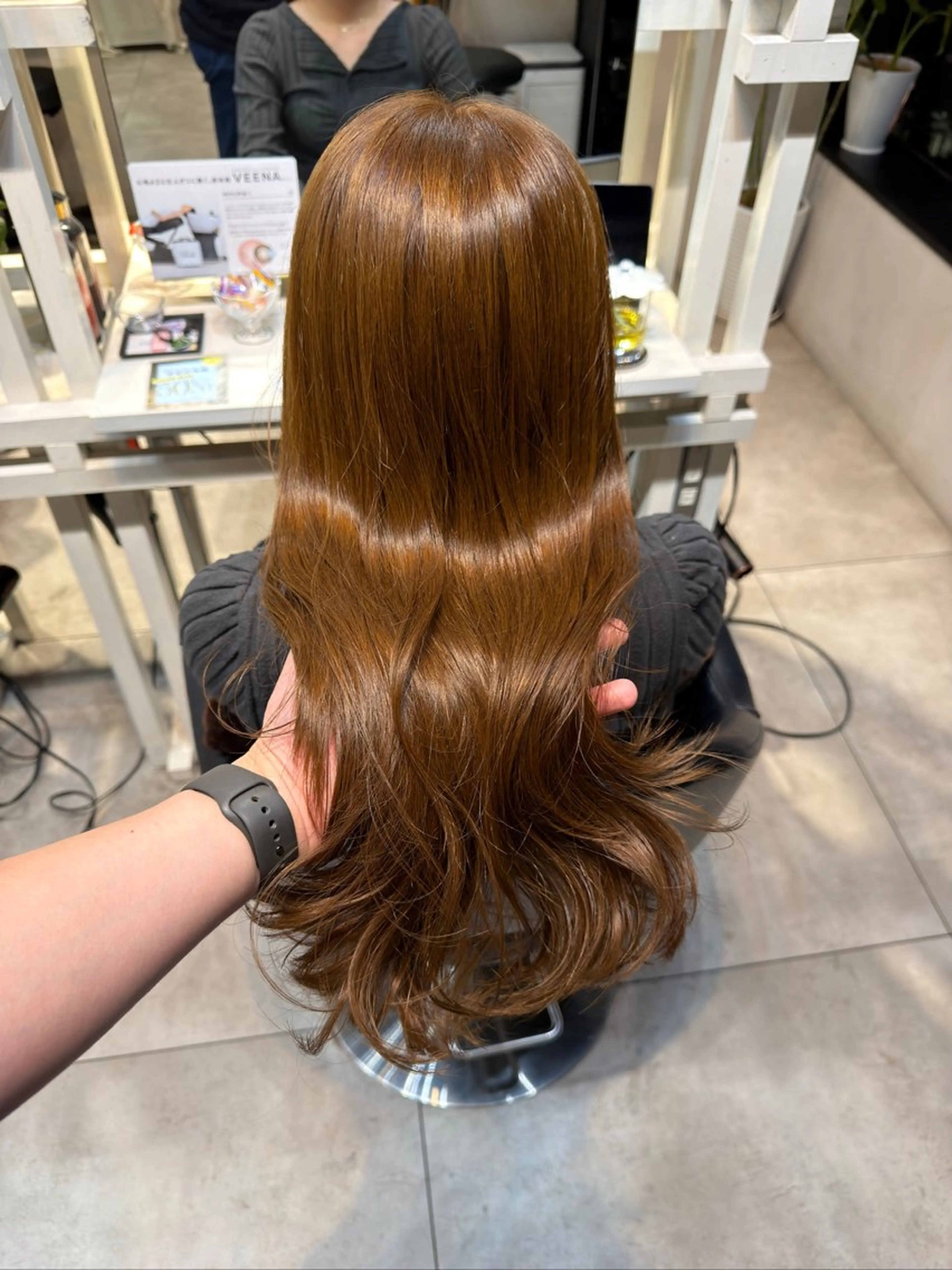 ロング カット ヘアカラー トリートメント 透明感カラー/恵比寿 /レイヤーカット大場のヘアスタイル