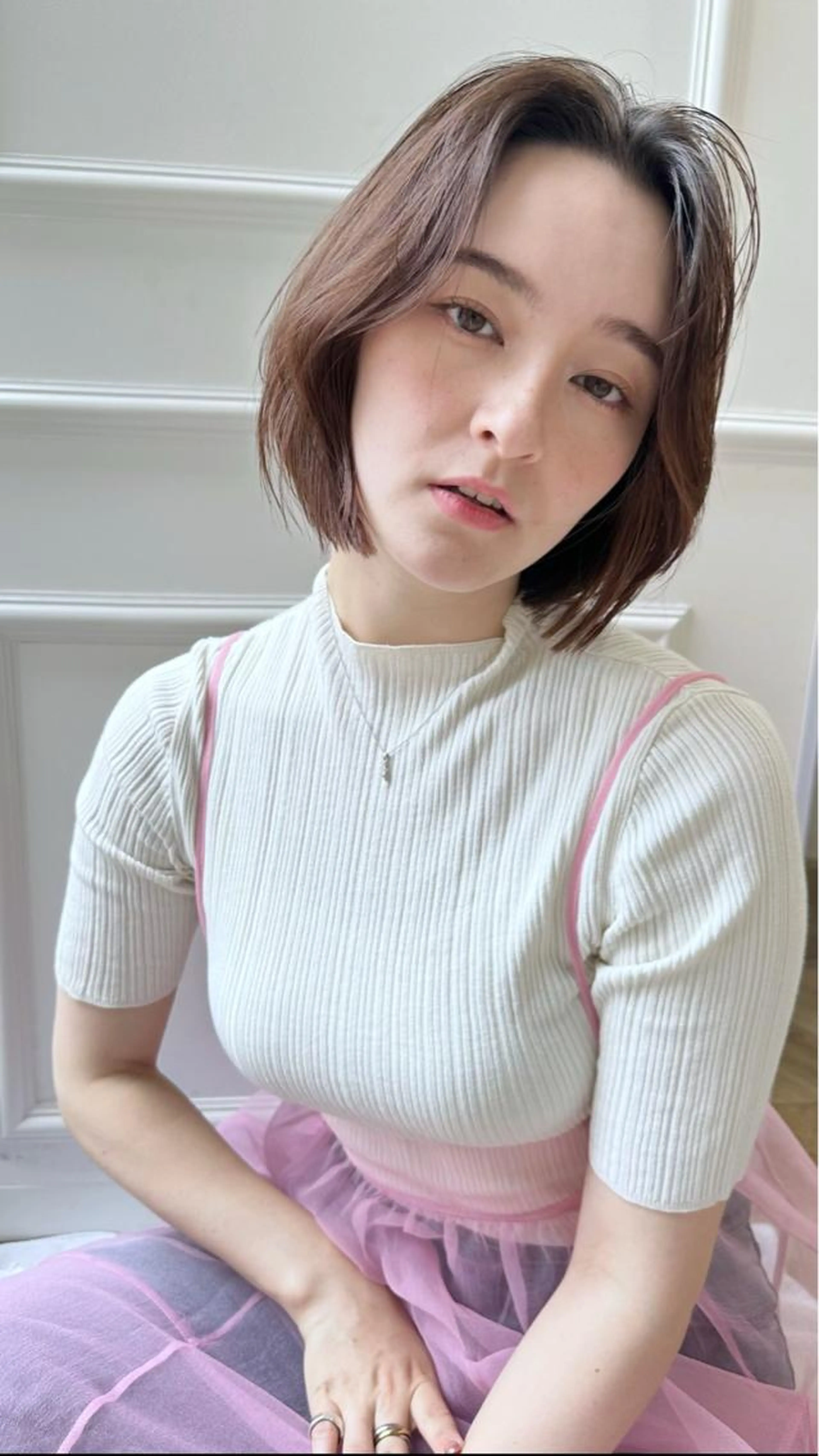 🌷似合わせカット+自然な縮毛矯正(梅雨対策) ¥12000の写真