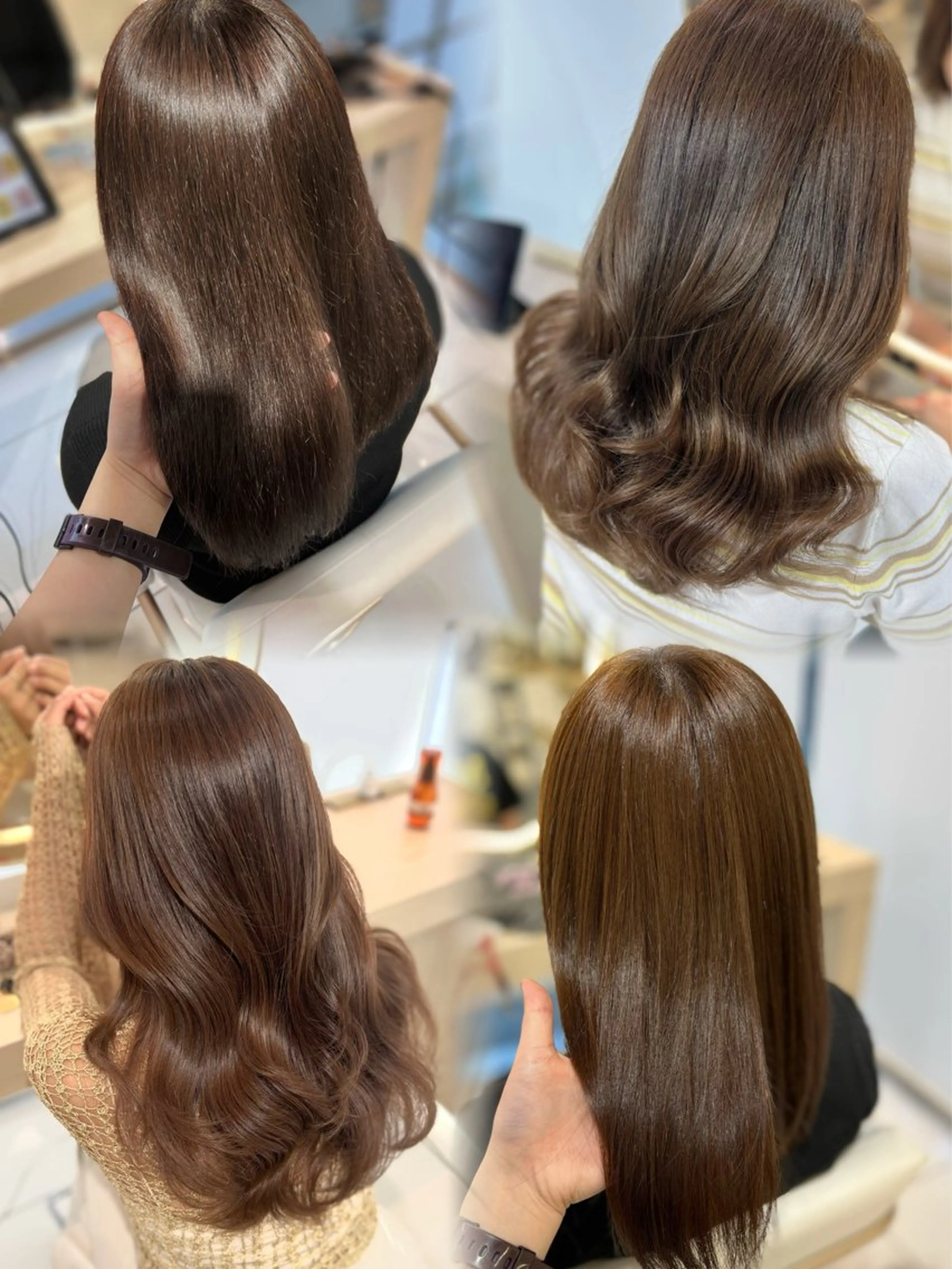 〘 ボブ、ロング限定〙💎ブリーチなしダブルカラー💎+カット+プレトリートメントの写真