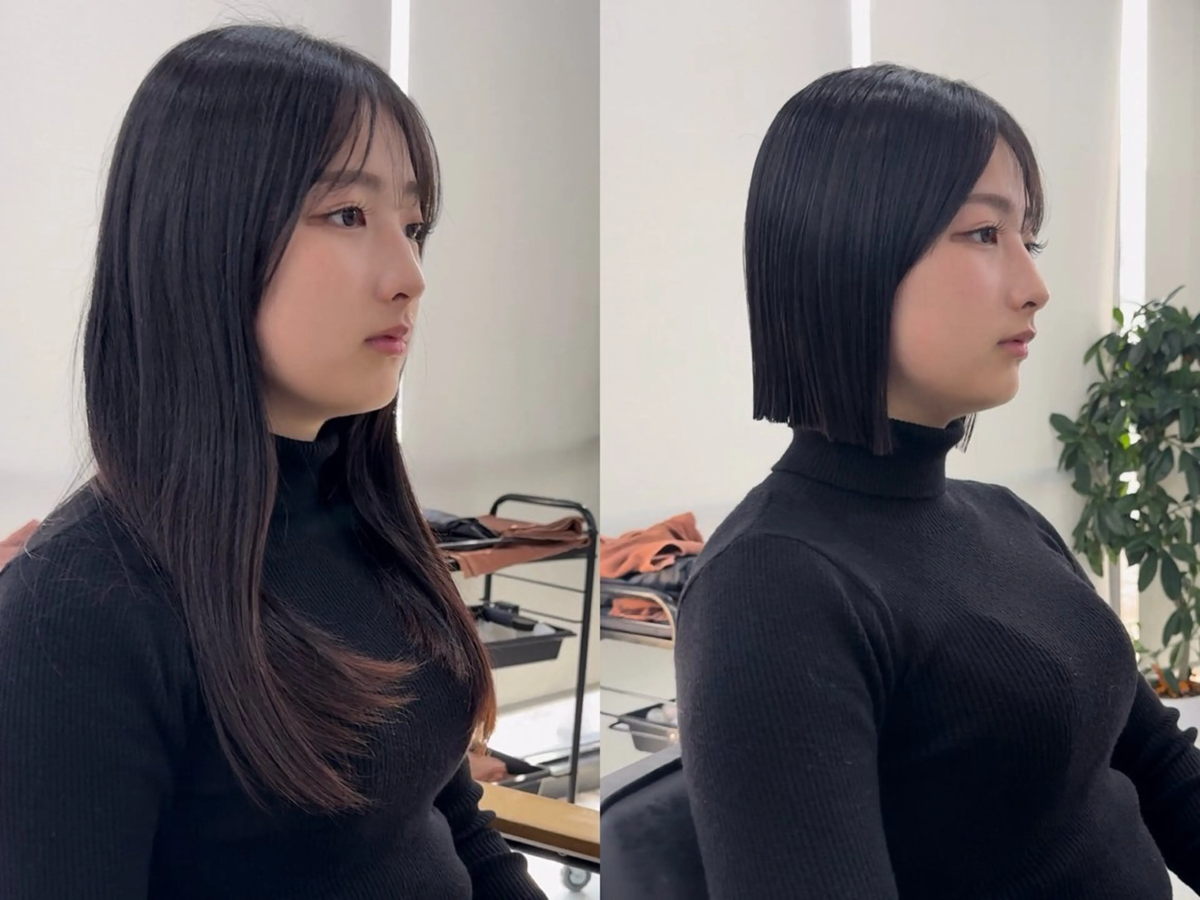 ショート 切りっぱなしボブ ボブ 最高峰ボブ/ 切りっぱなし/田野のヘアスタイル