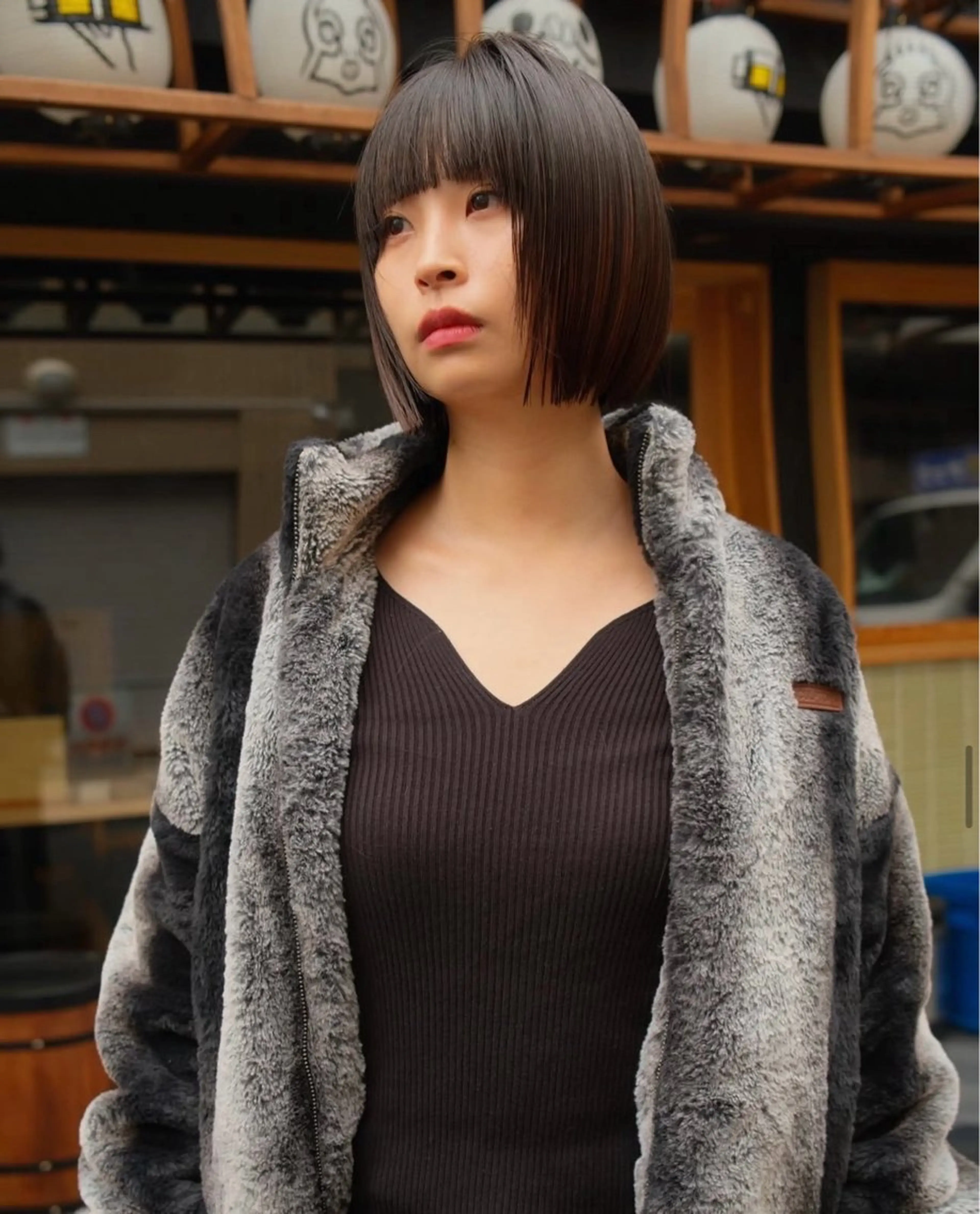 ショート カット udaハイトーン /ボブ/レイヤーのヘアスタイル