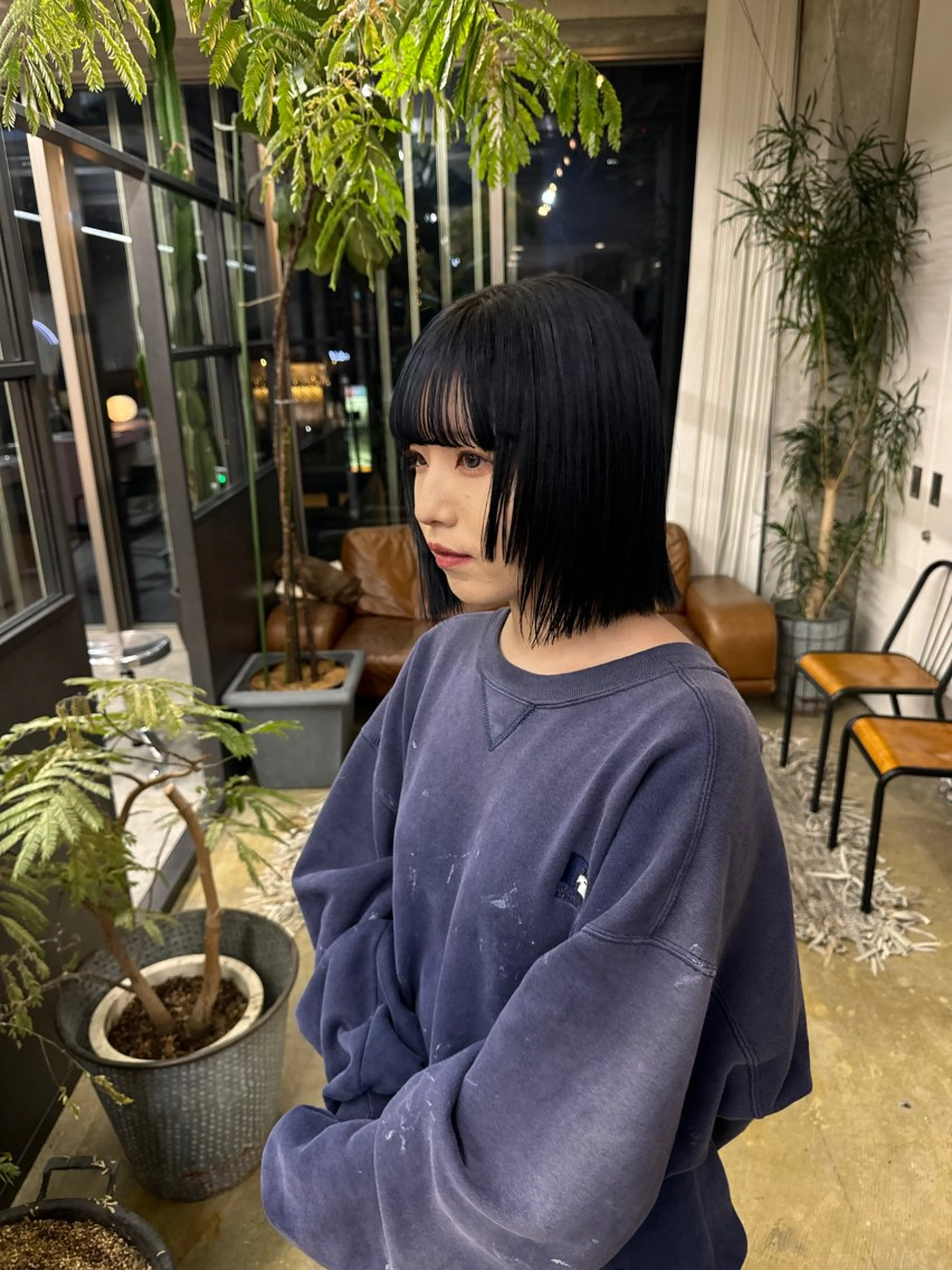 ミディアム ヘアカラー 森田遥奈/透明感カラ ー/似合わせカットのヘアスタイル