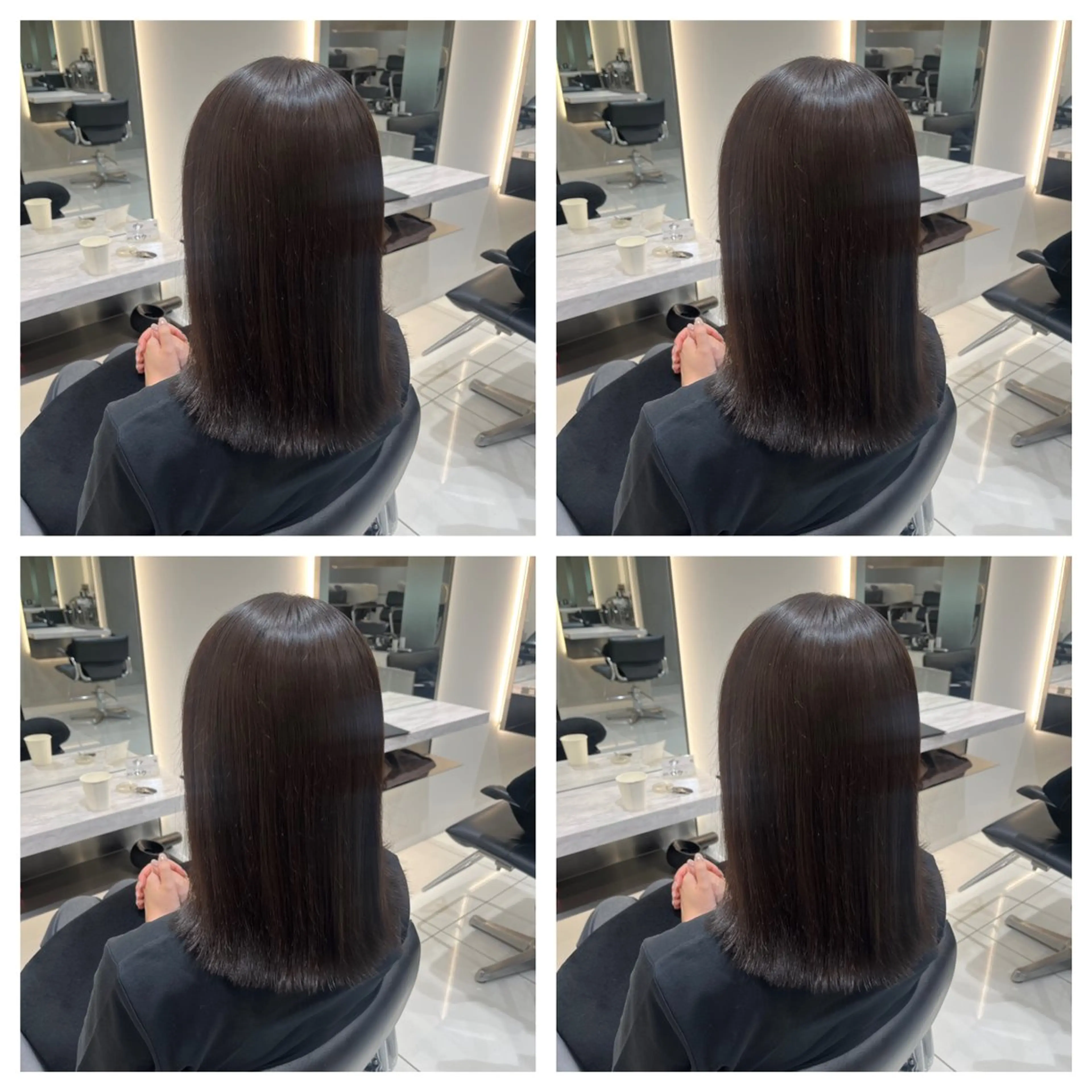 【⠀うる艶髪へ  】  髪質改善カラー➕シルクトリートメント🤍𐙚の写真