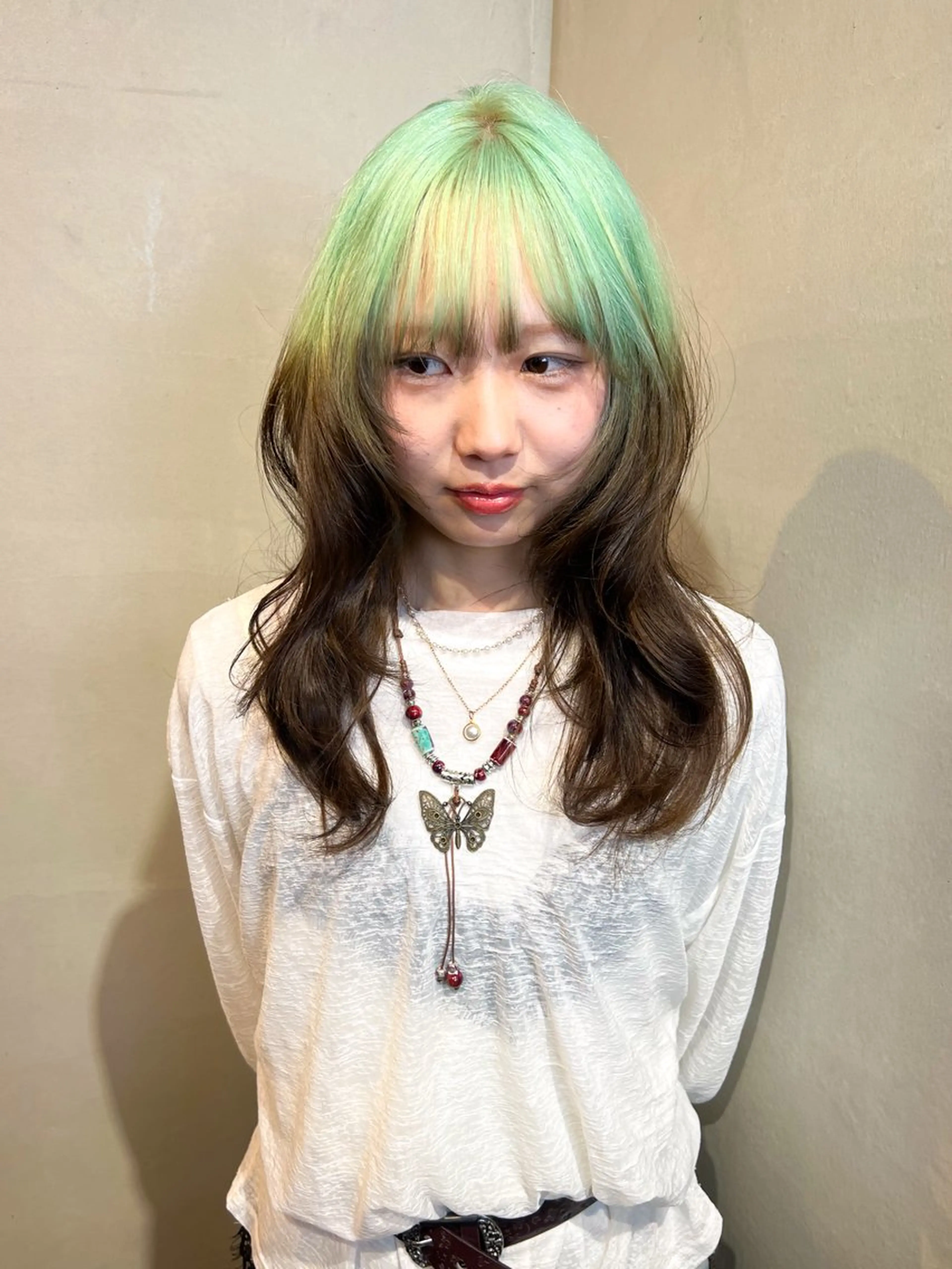 セミロング カラー ヘアカラー Aya/四条烏丸/ インナーカラーのヘアスタイル