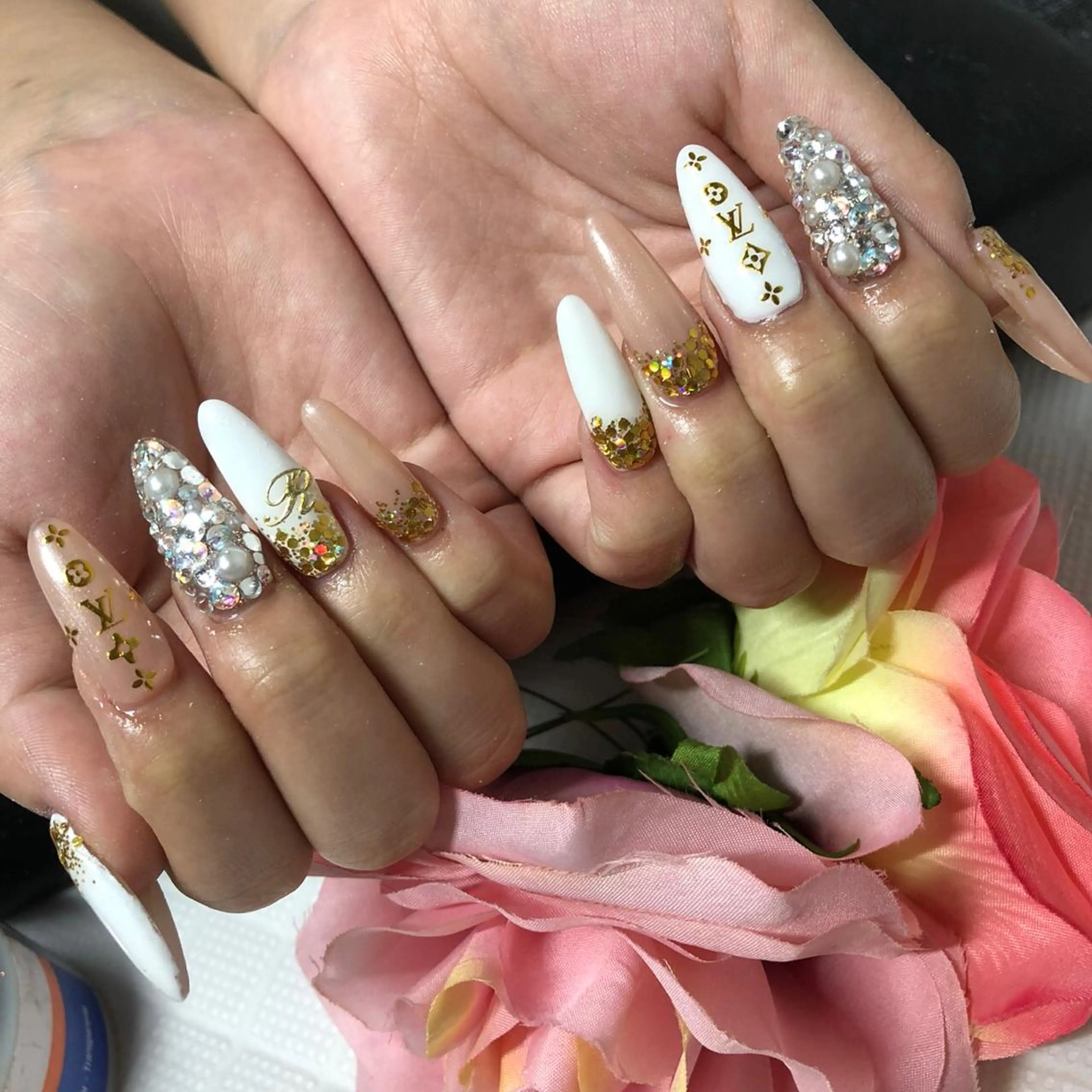 ロング ネイル アートネイル 《LB》ラブリエ Nail&eyeのマツエク・マツパデザイン