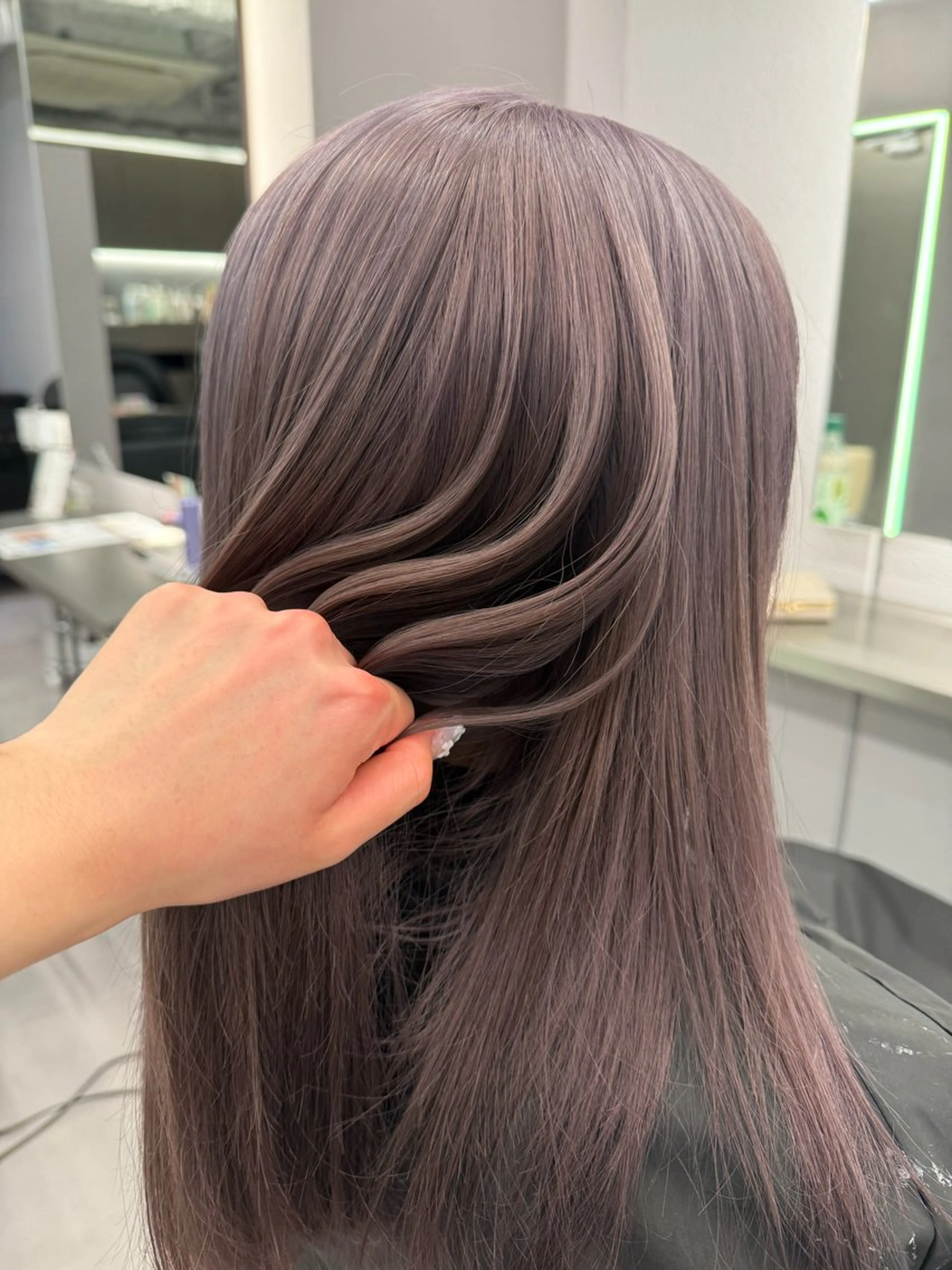 髪質改善+ドライブローの写真