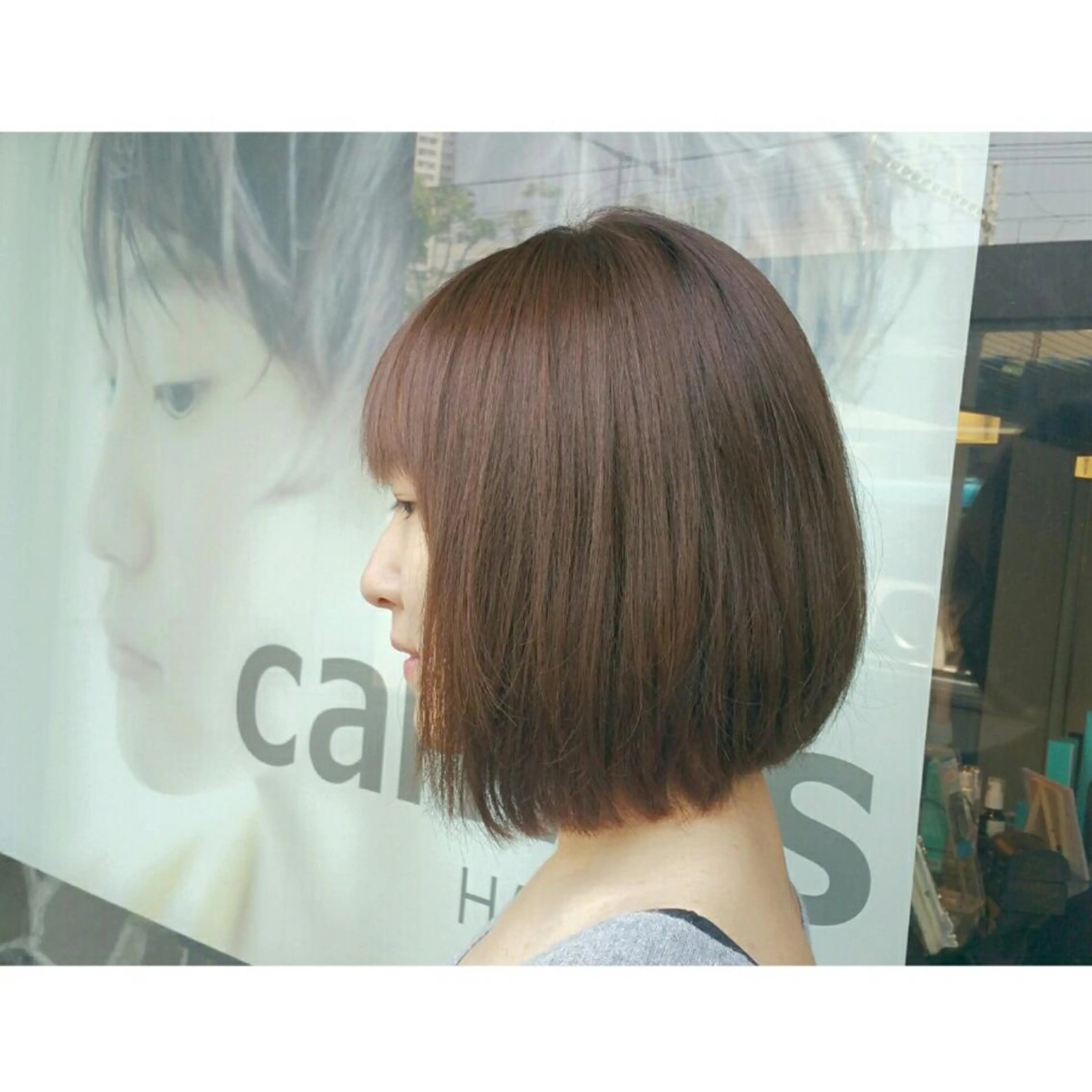 ミディアム ボブ ヘアカラー トリートメント ショートヘア💫 ハイトーン西田拓馬のヘアスタイル