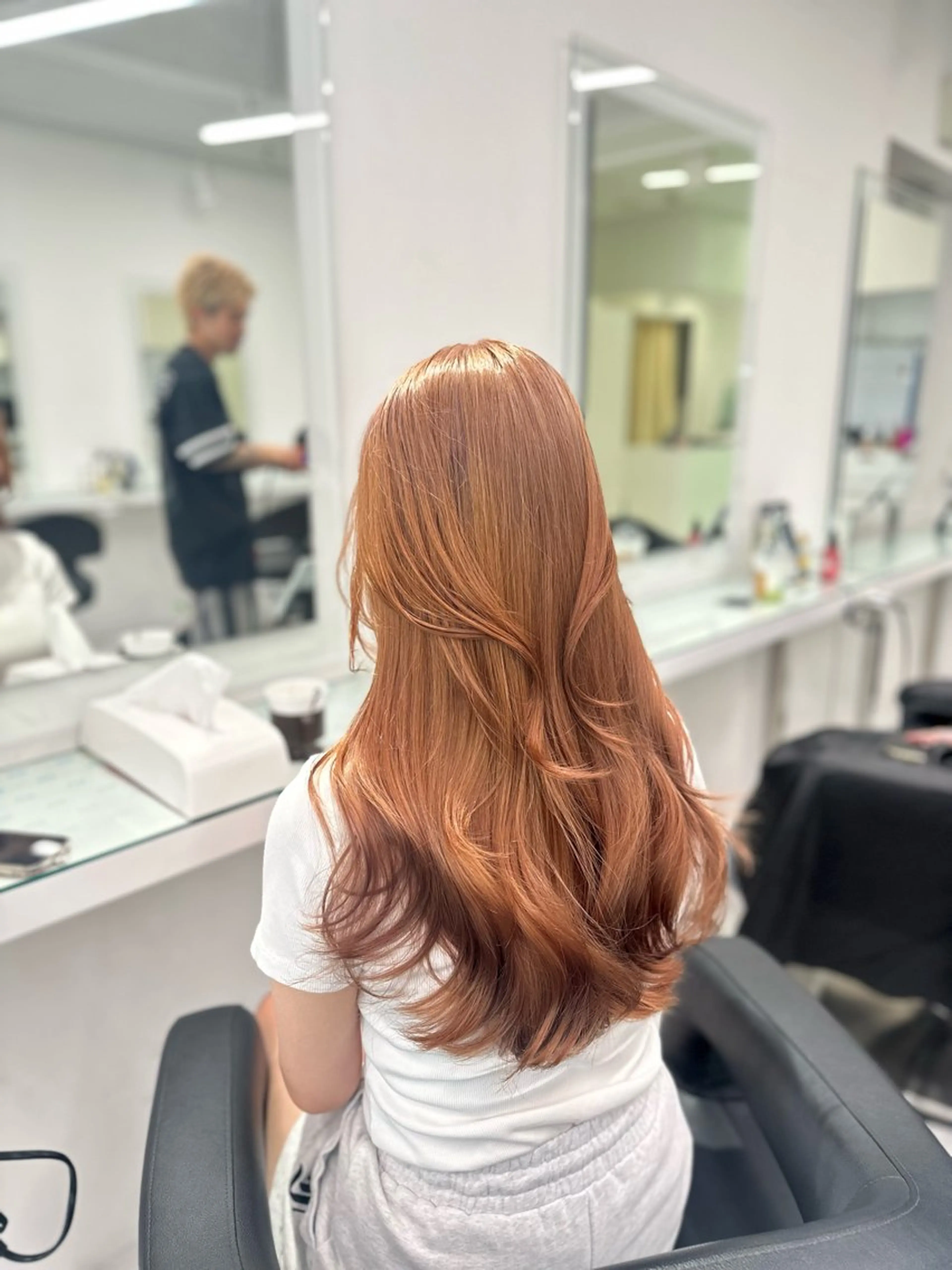 ロング カラー ヘアカラー トリートメント ヘッドスパ ヘアセット ❄最強かわいいカラー ❄️MINA❄️のヘアスタイル