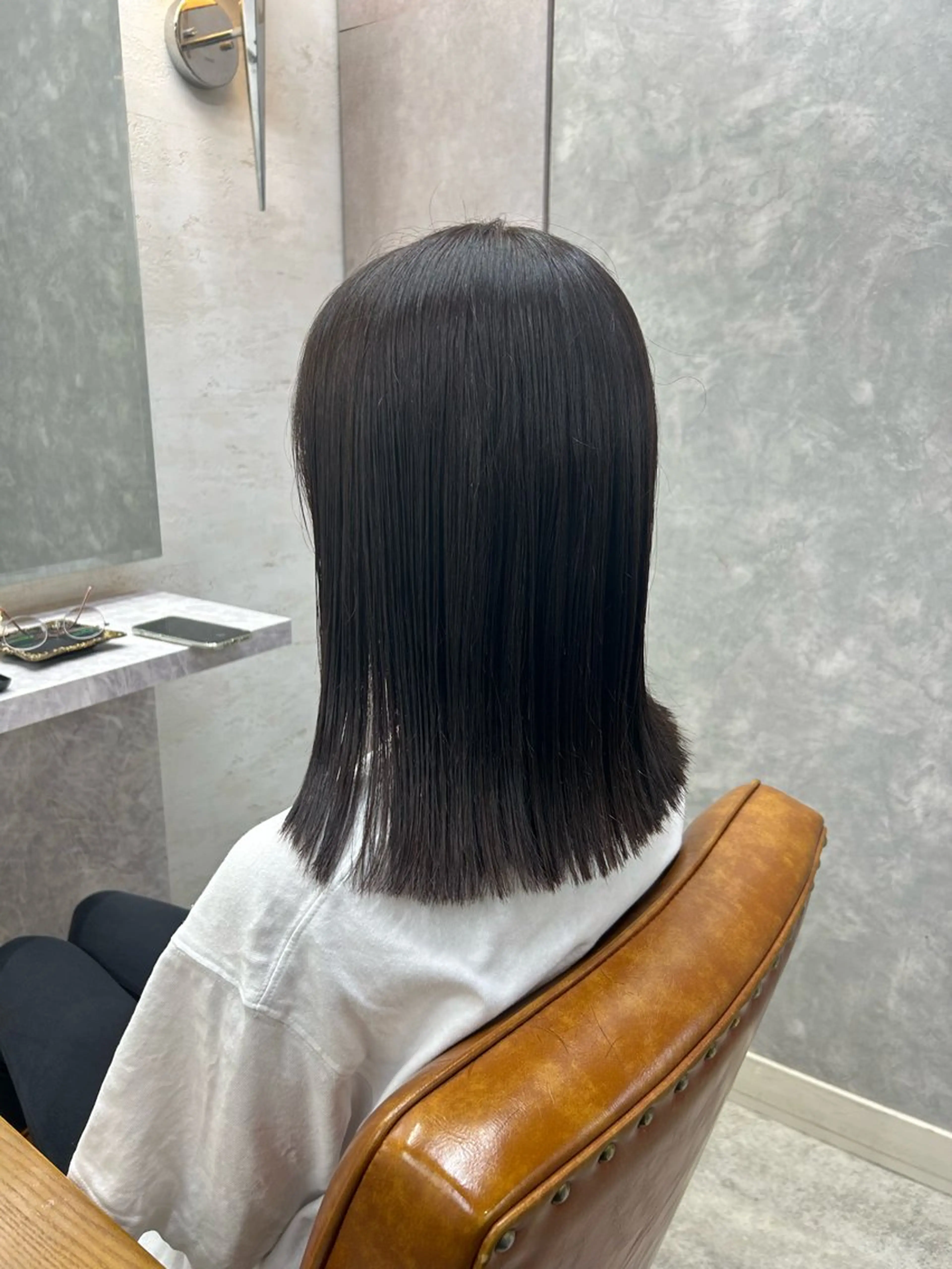 ミディアム カラー イルミナカラー 縮毛矯正 艶カラー吉祥寺🌸 KAZUEのヘアスタイル