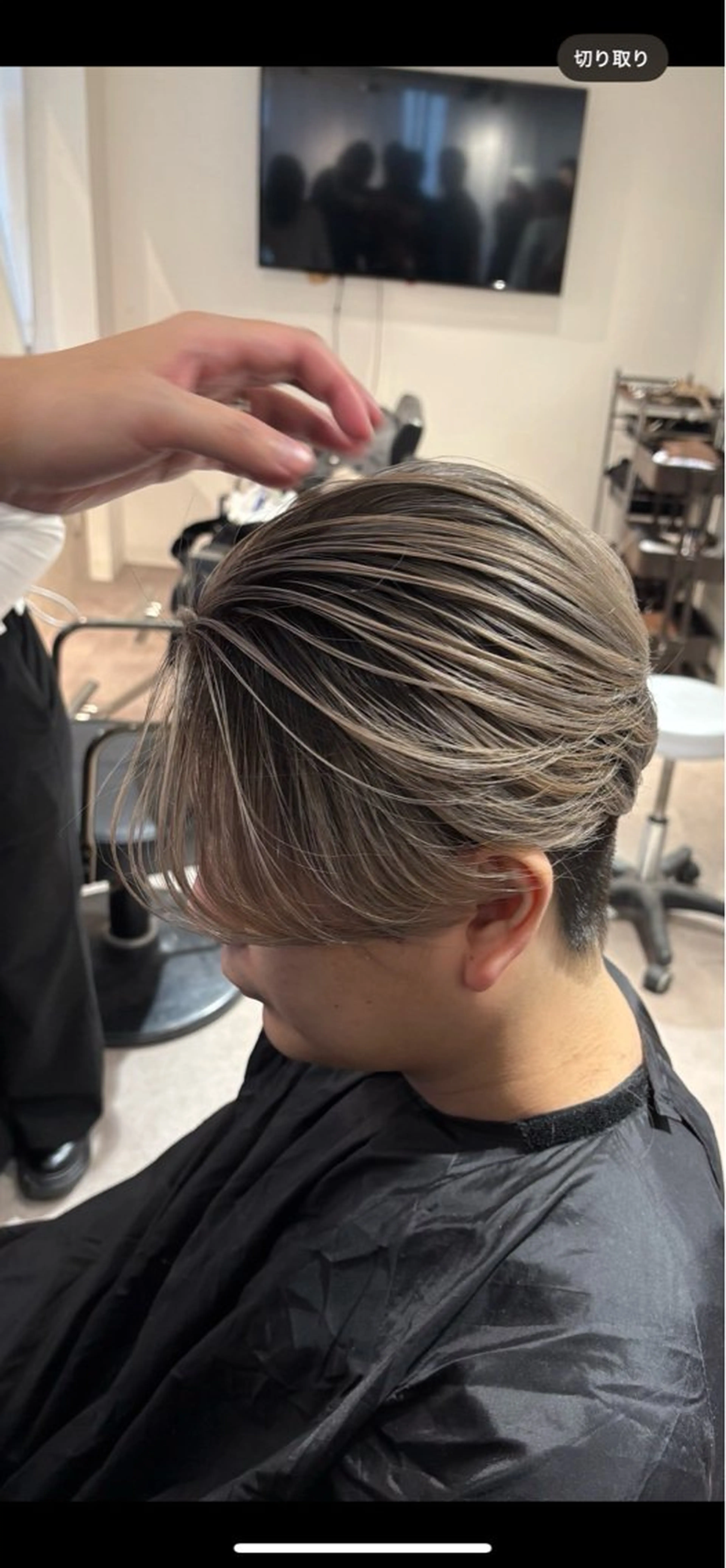 ミディアム レイヤーカット ヘアカラー Selene hair OSAKAのヘアスタイル