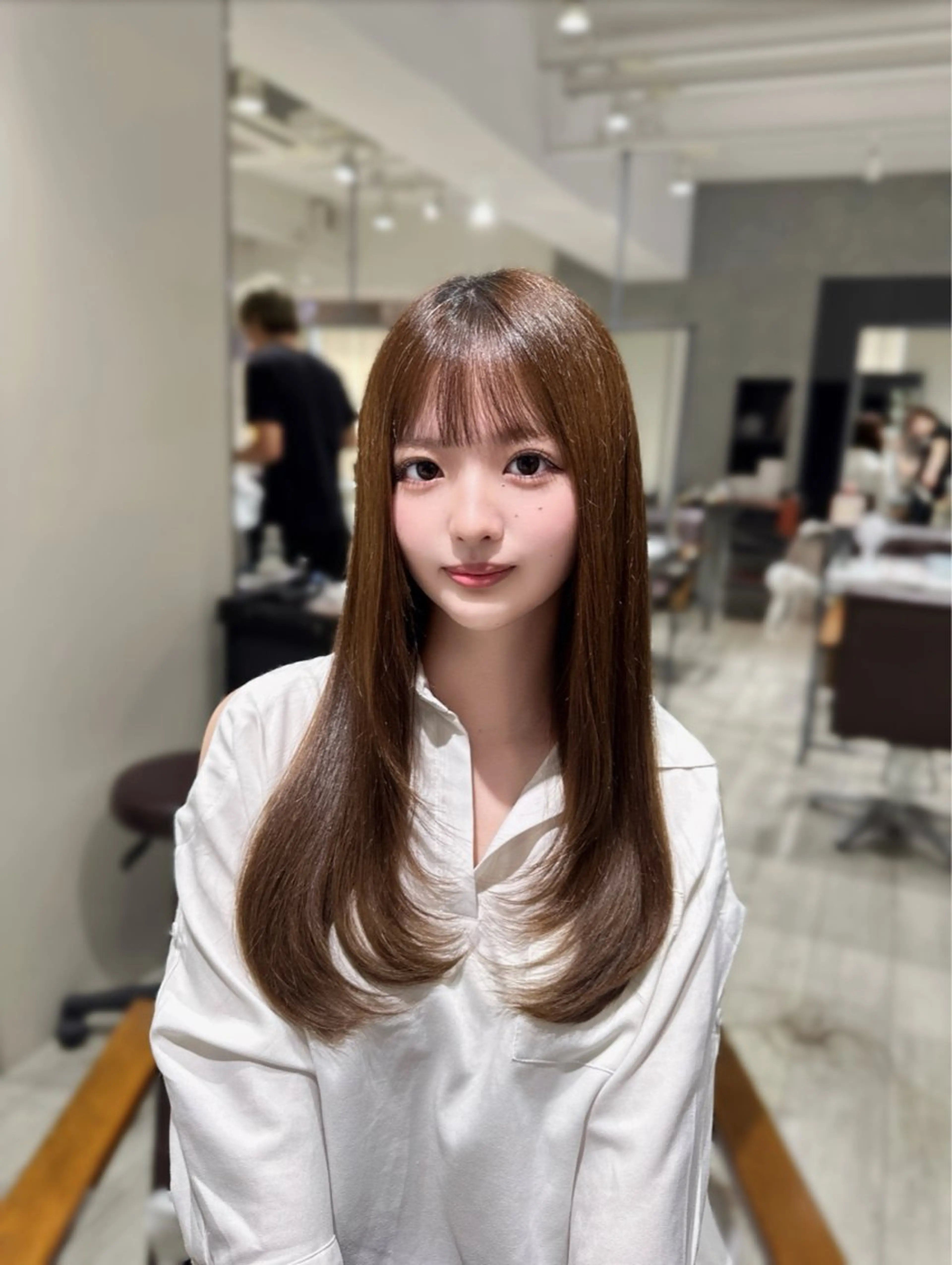 ロング 村上 万愛のヘアスタイル