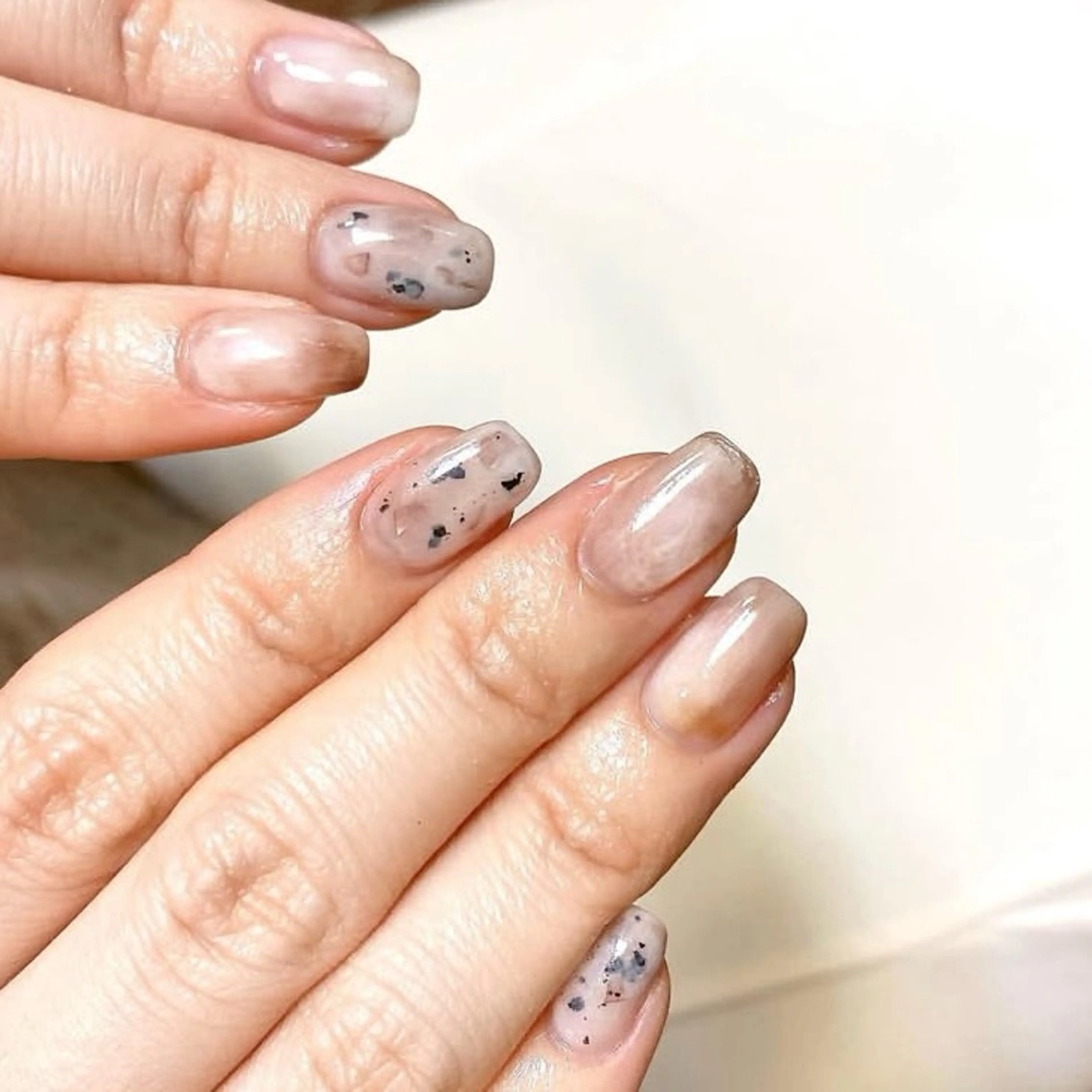 ネイル ジェルネイル 持ち込み ショートネイル Nailsalon mui.所属・中家 亜紗子のネイルデザイン