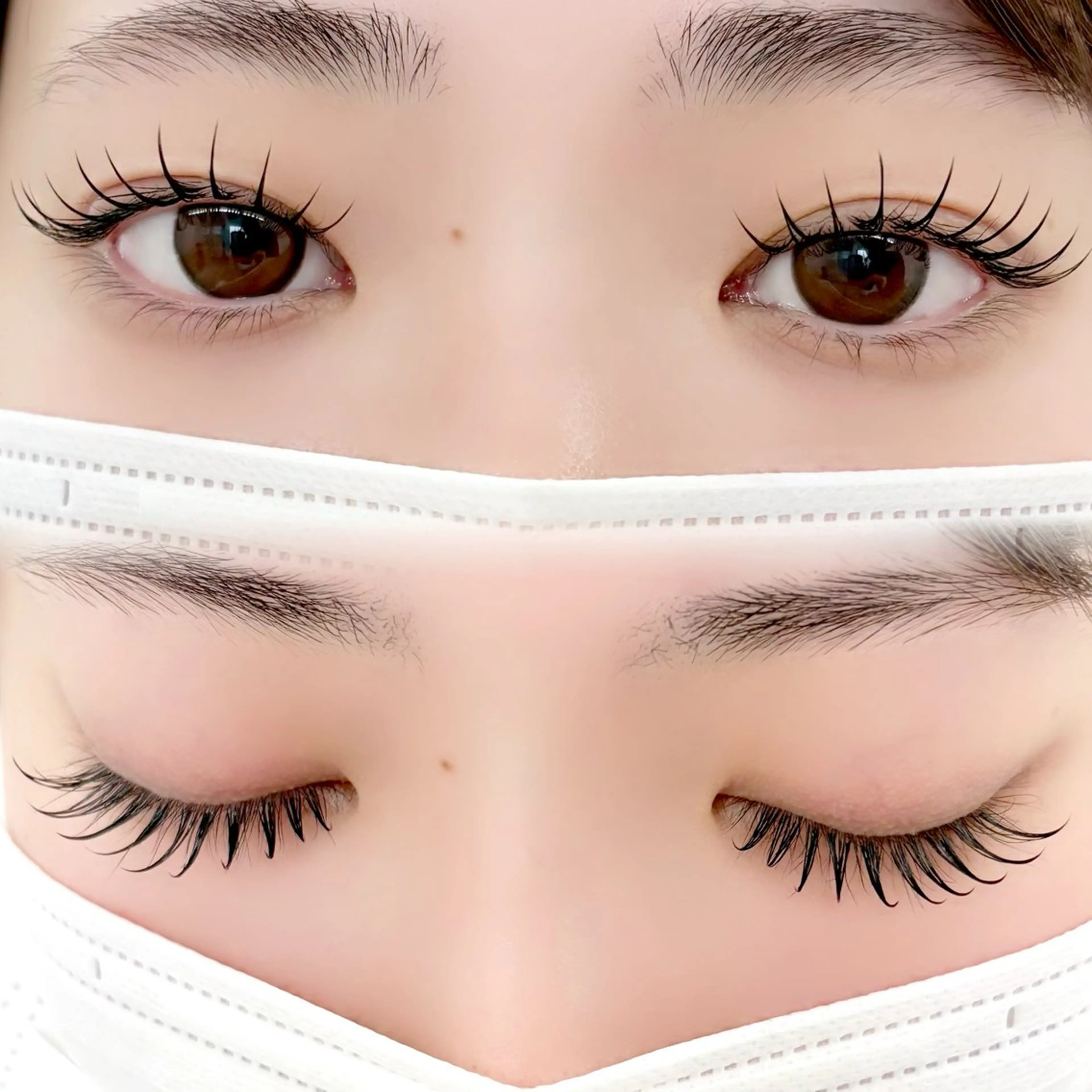 マツエク・マツパ 束感まつ毛 フラットラッシュ 韓国風マツエク ナチュラル まつげパーマ マツエク CLUTCH🫧 ayanoのマツエク・マツパデザイン