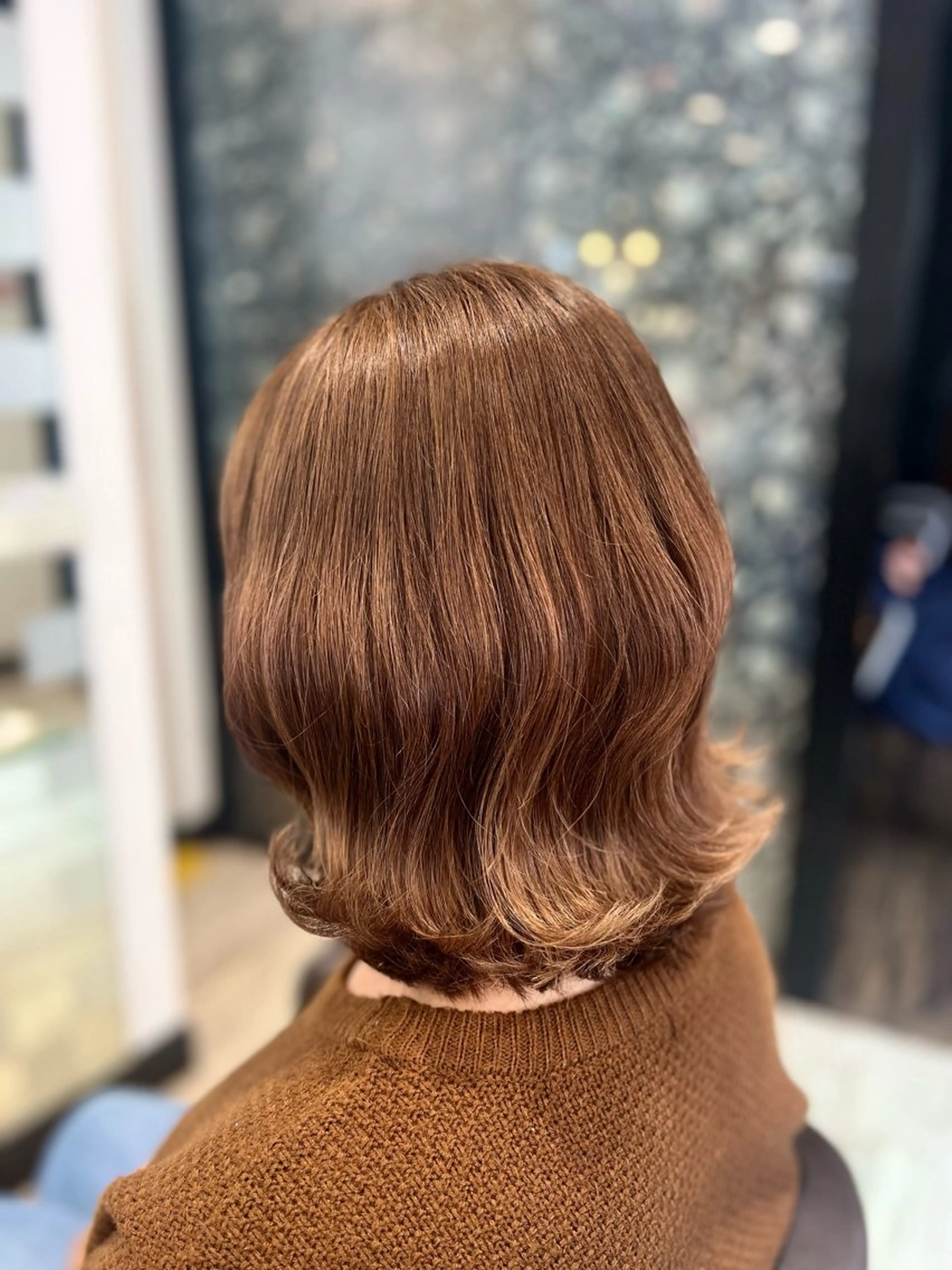 ミディアム カラー ミディアムパーマ トリートメント kataoka ryotaのヘアスタイル