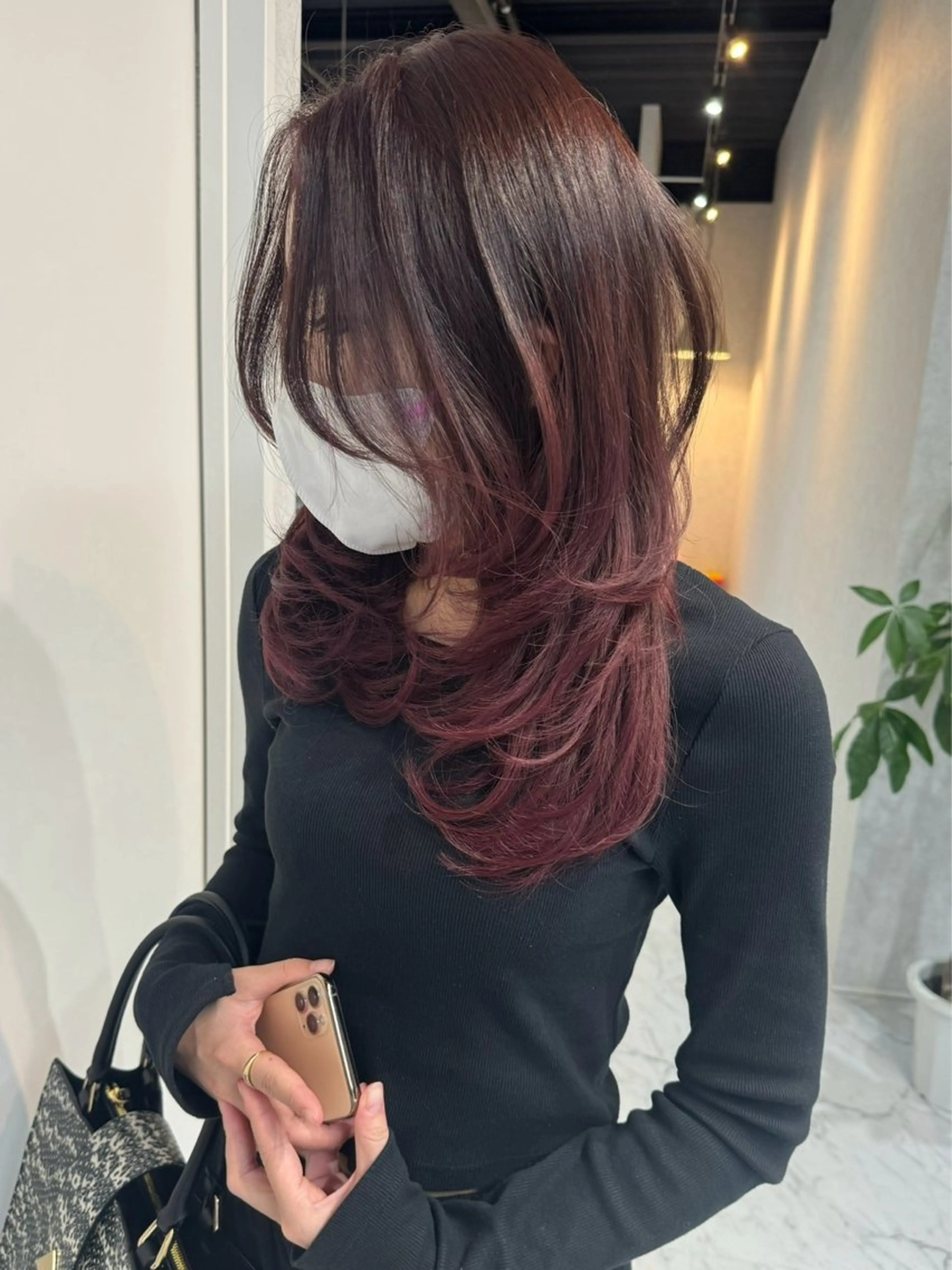 ミディアム カラー ヘアアレンジ ショートボブ バレイヤージュ ブリーチ ケアブリーチ デザインカラー アンドウ ユウ/ レイヤーカット/韓国のヘアスタイル