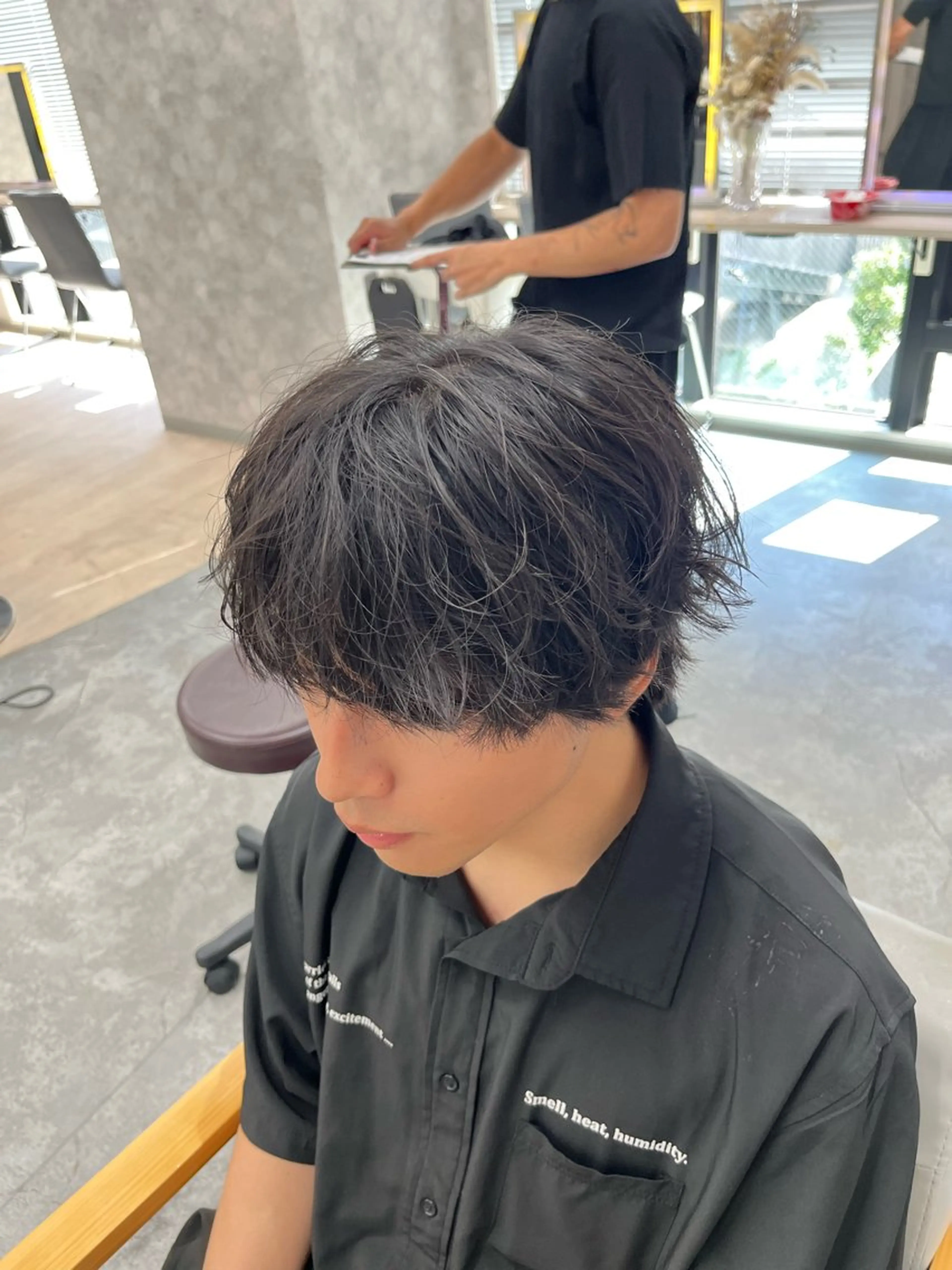 メンズ カット ヘアセット メンズパーマ特化 🔥韓国ヘア職人🔥のヘアスタイル