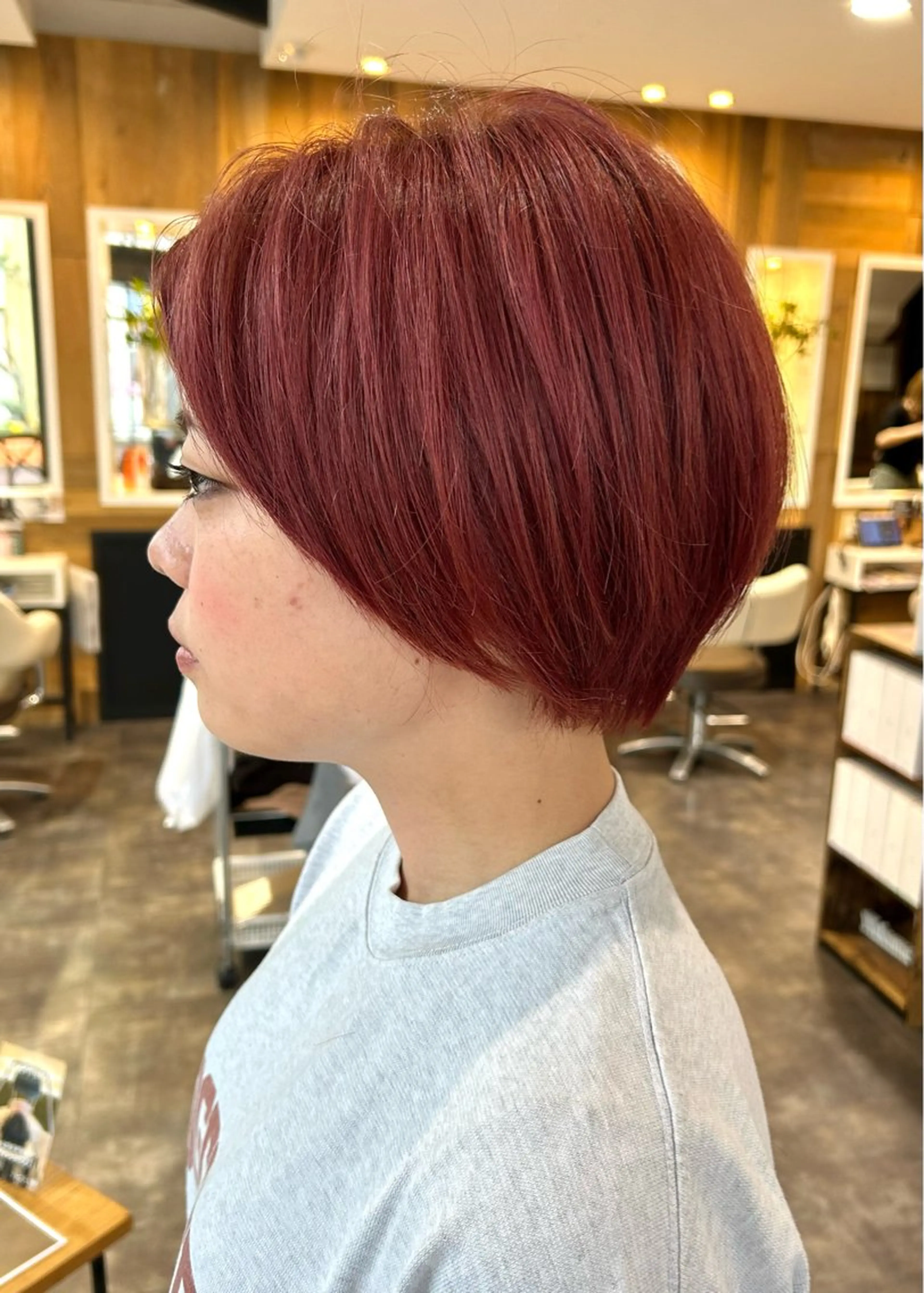 ショート カラーモデル募集中 美容室ハピスのヘアスタイル