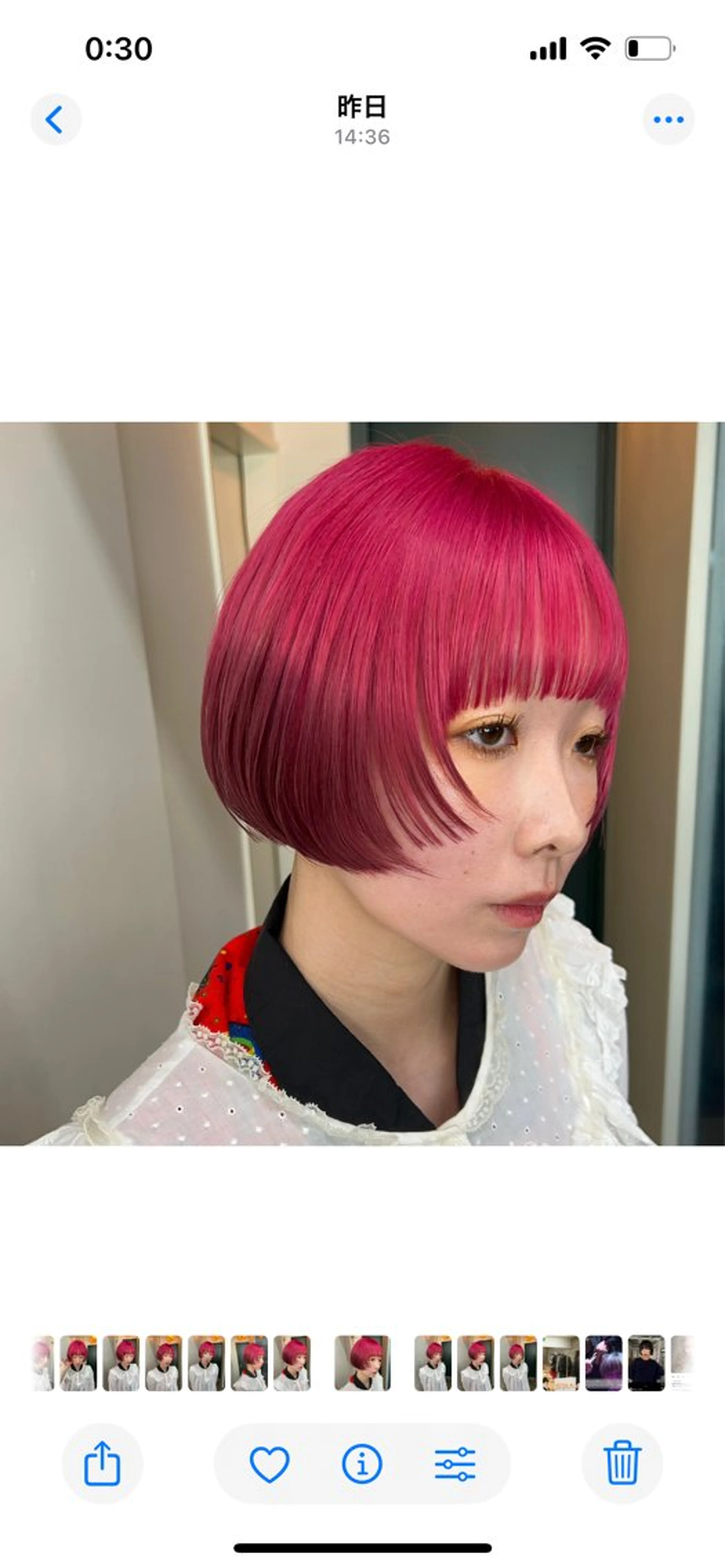 ショート カラー カット ヘアカラー ハイトーンカラー/ さらさのヘアスタイル