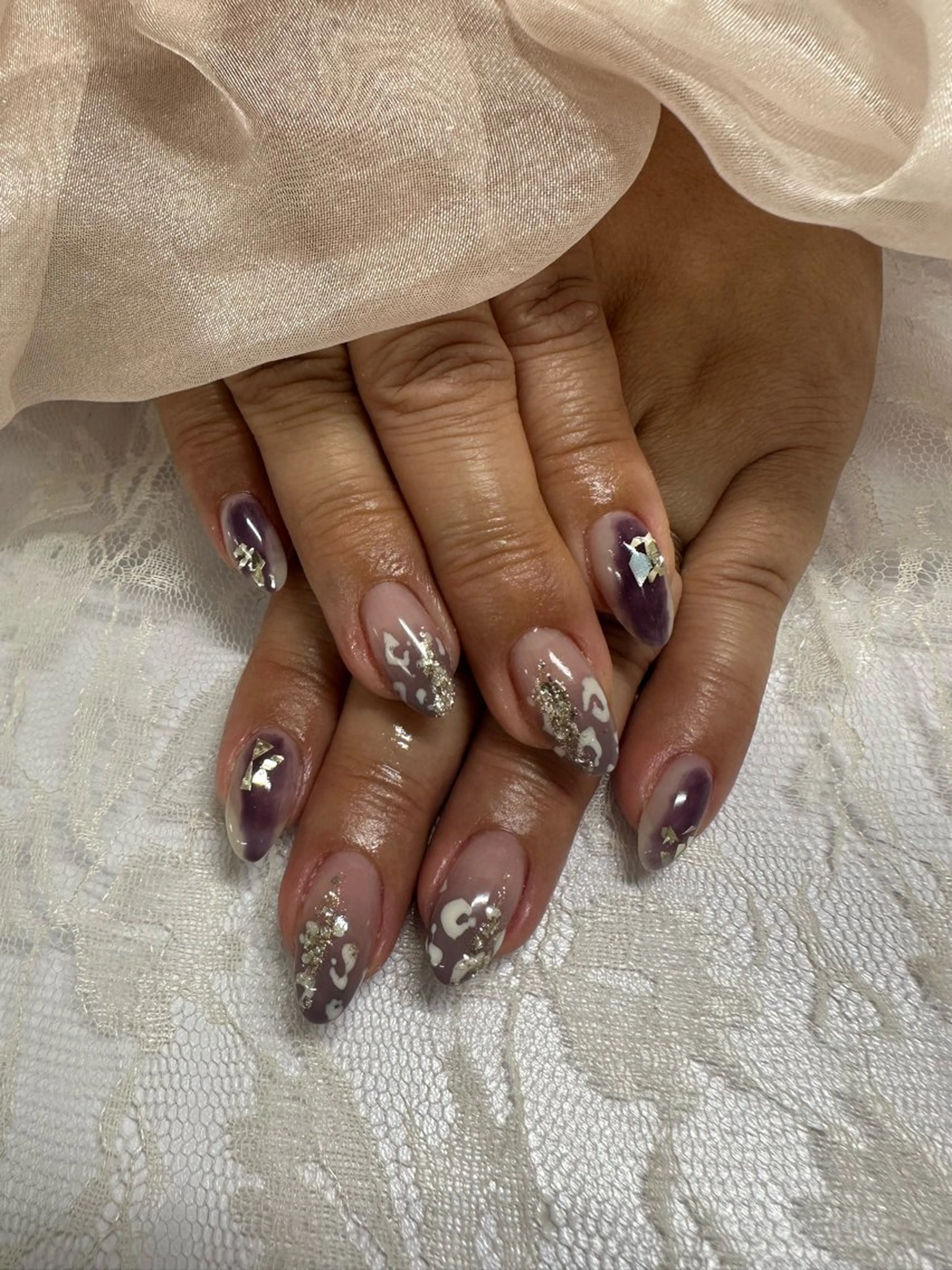 ネイル 長さ出し ハンドネイル Nail's AOAQUA所属・AOAQUA SHIORIのネイルデザイン