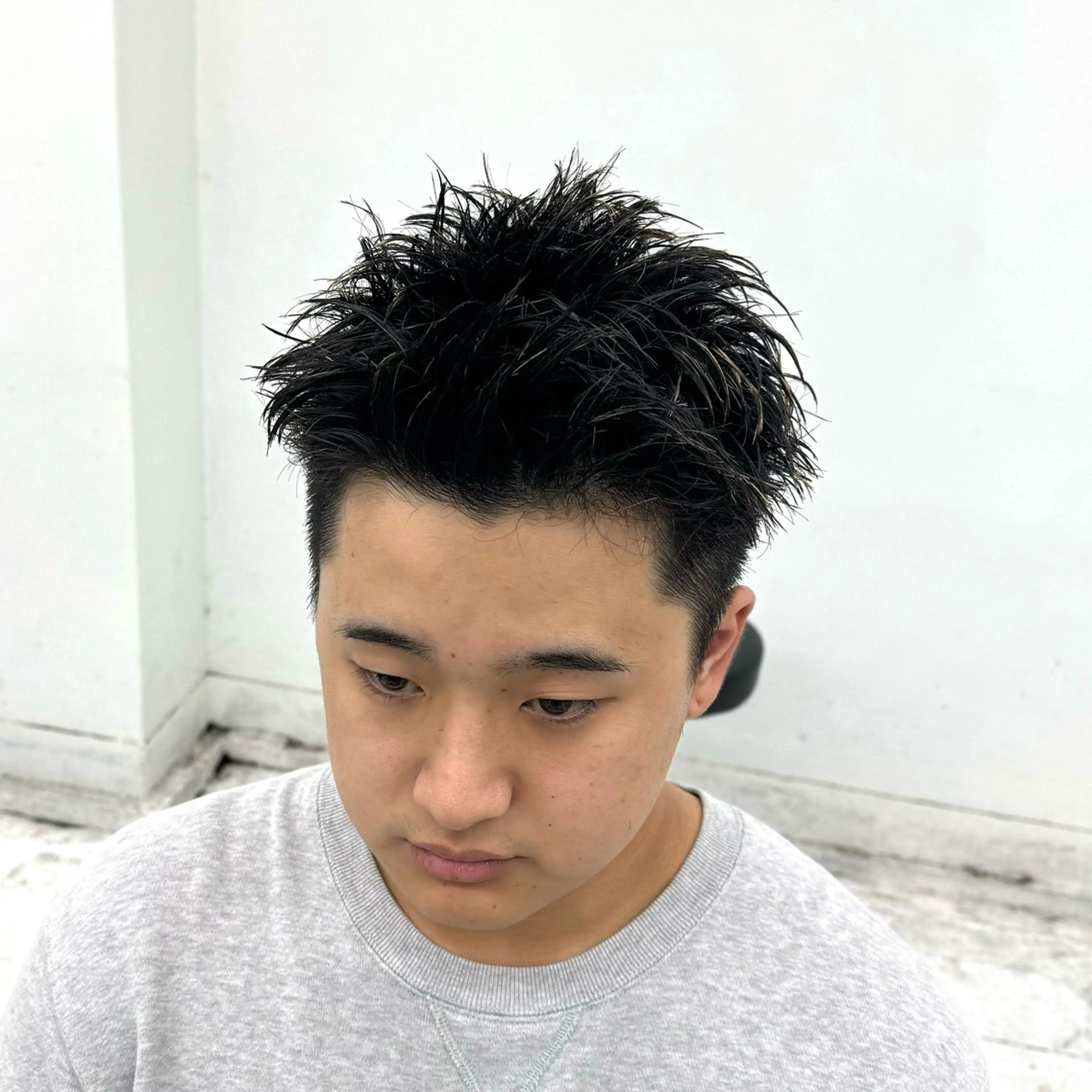 ショート メンズ スパイキーショート ショートヘア カット パーマ 柏メンズカットパーマ NO.1タイチのヘアスタイル