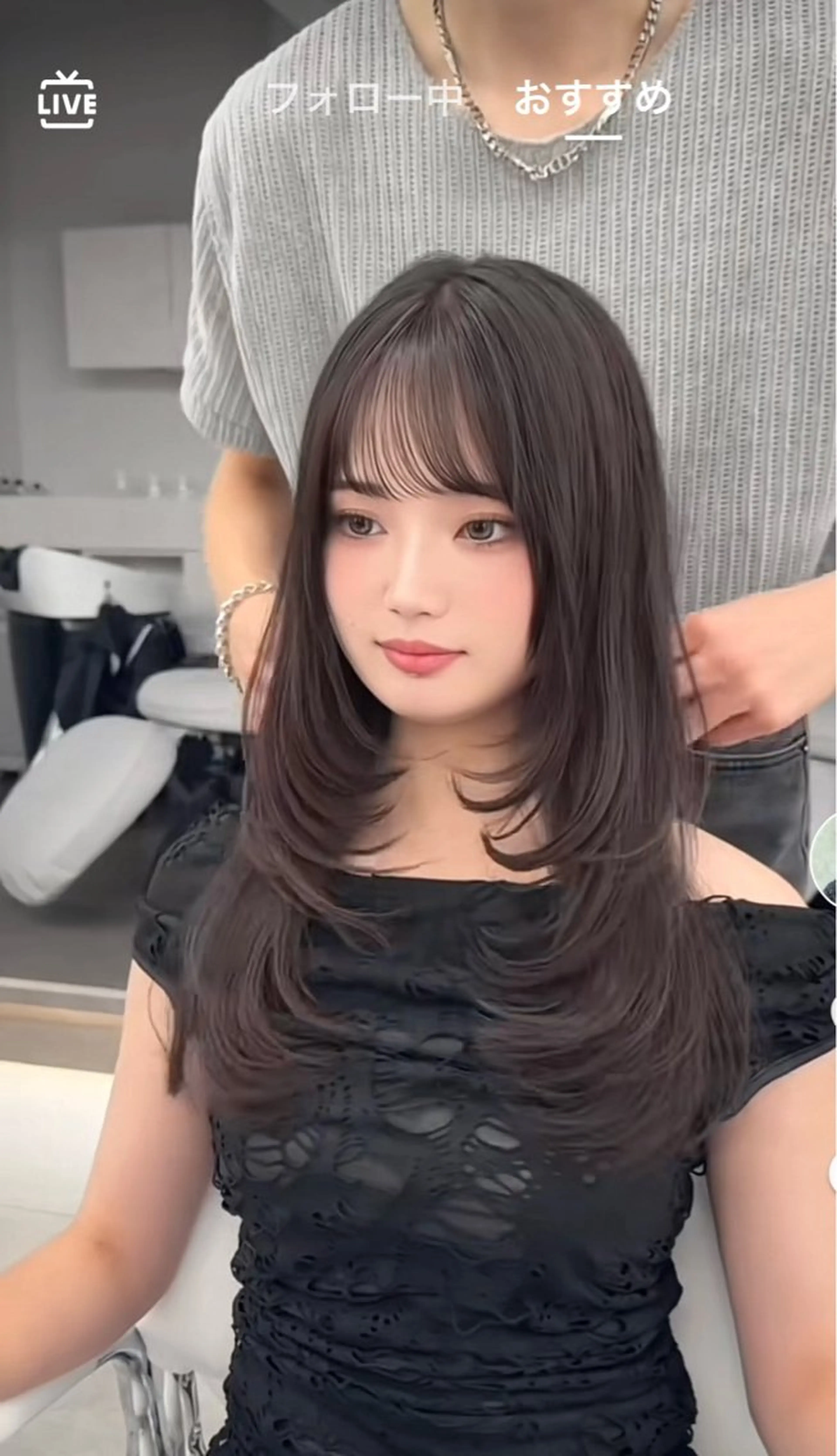 ロング CHAINON 近鉄奈良店のヘアスタイル