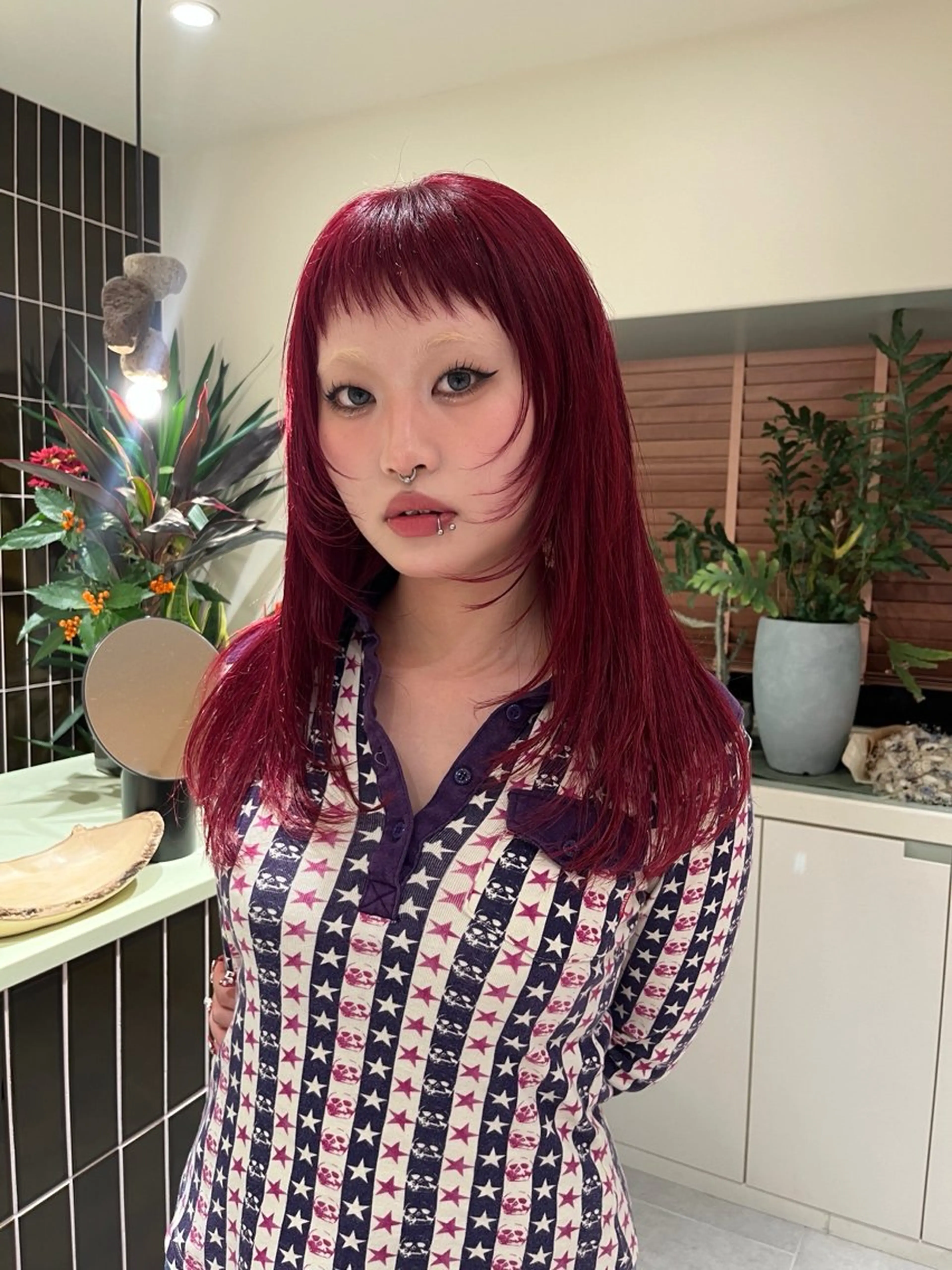 カット＋ダブルカラーの写真