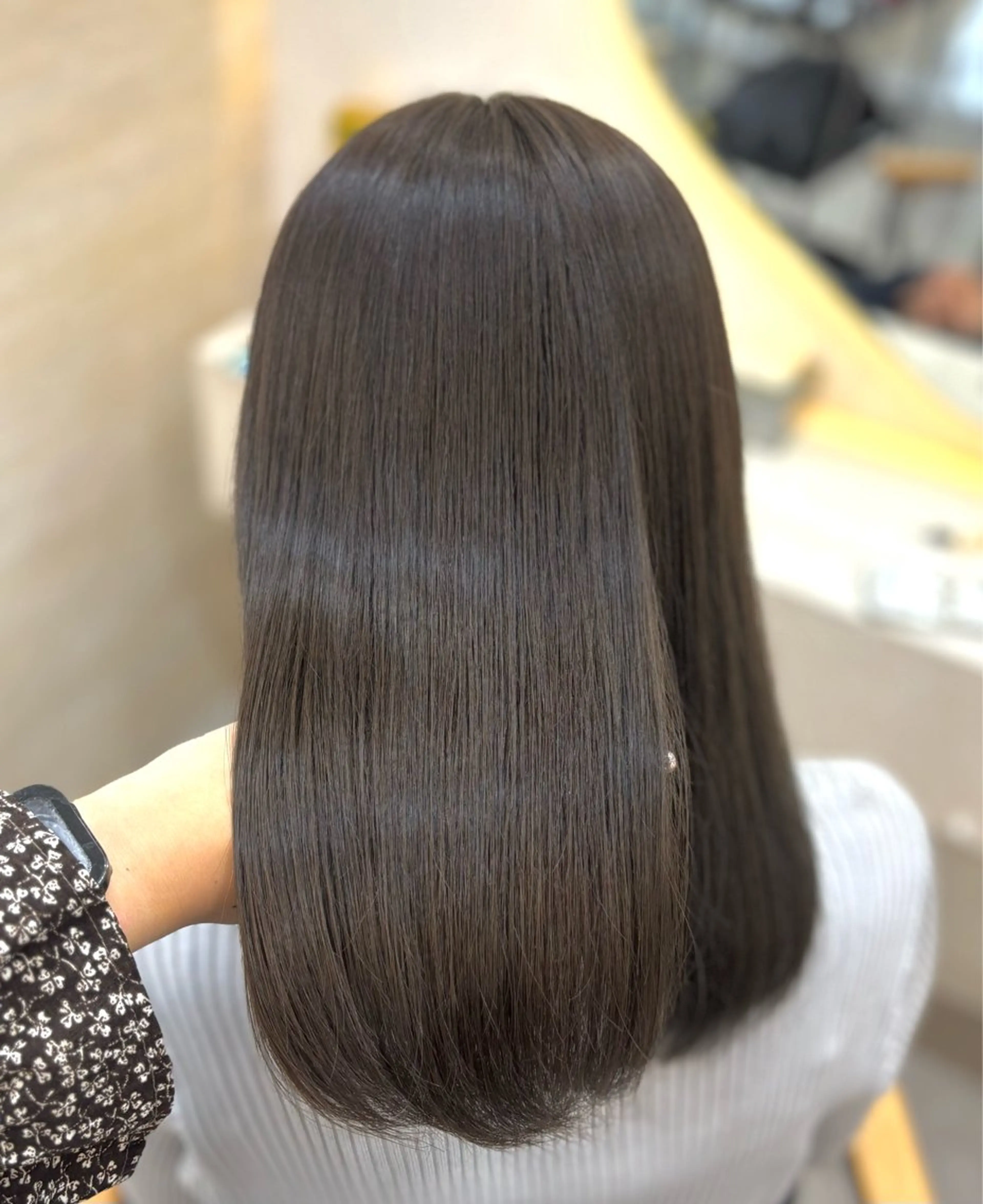 【4月限定価格】🍒𓈒𓏸透明感抜群ブリーチなしワンカラー+1stepトリートメント🍒𓈒𓏸の写真