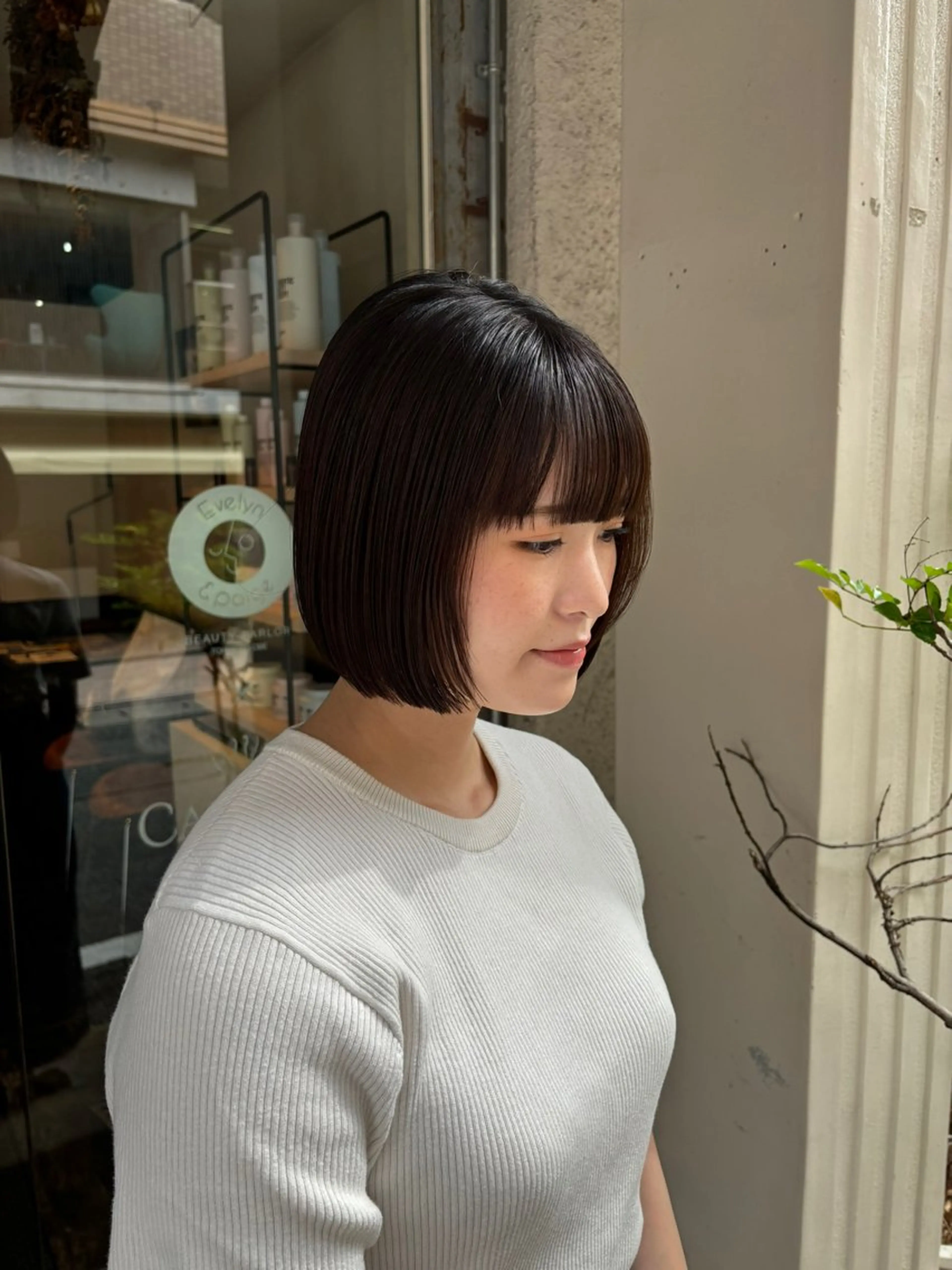 ショート 水原波津輝/ボブ /ニュアンスパーマのヘアスタイル