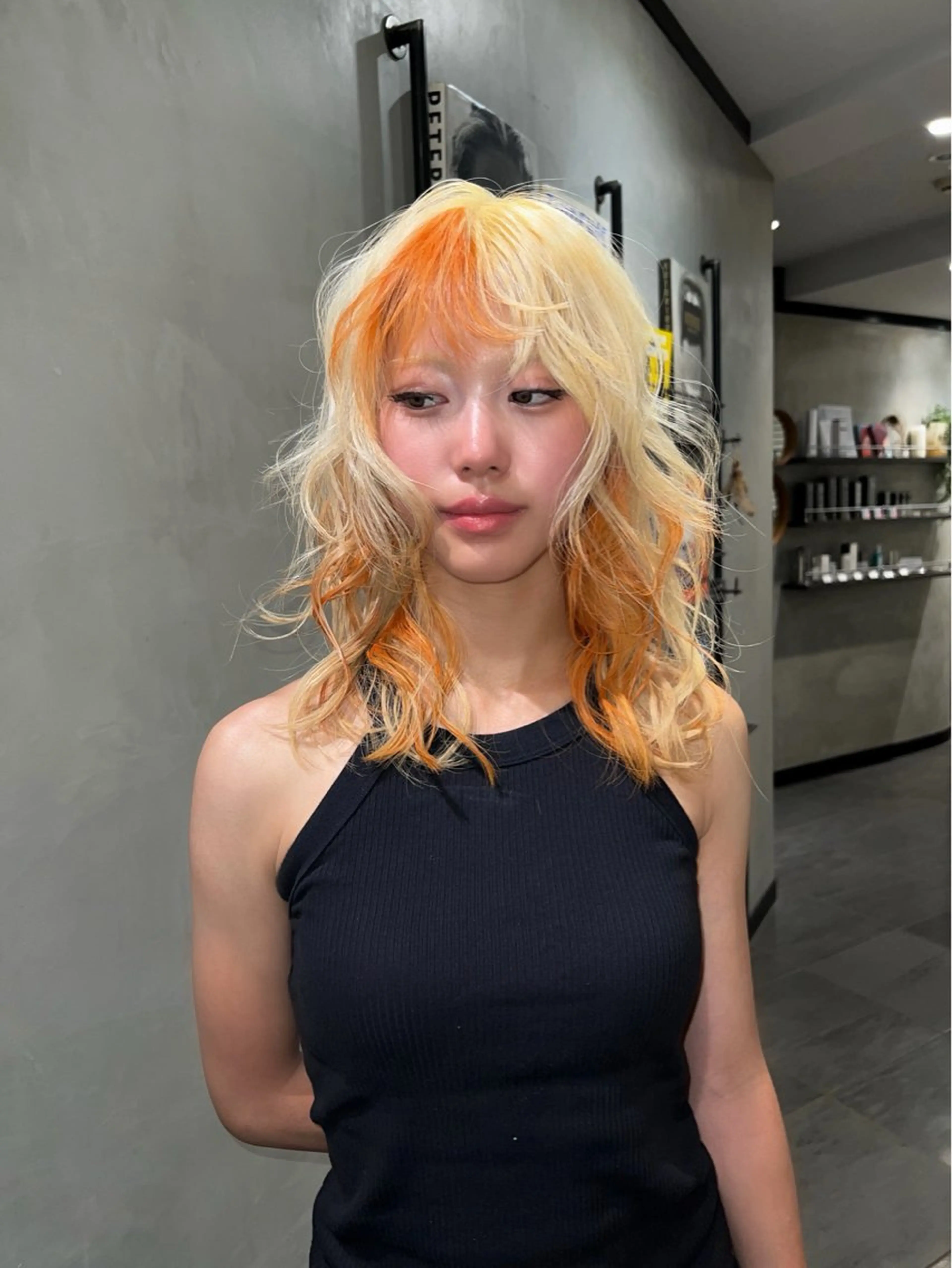 ロング カラー カット ヘアカラー トリートメント タナカ カナ🫧のヘアスタイル