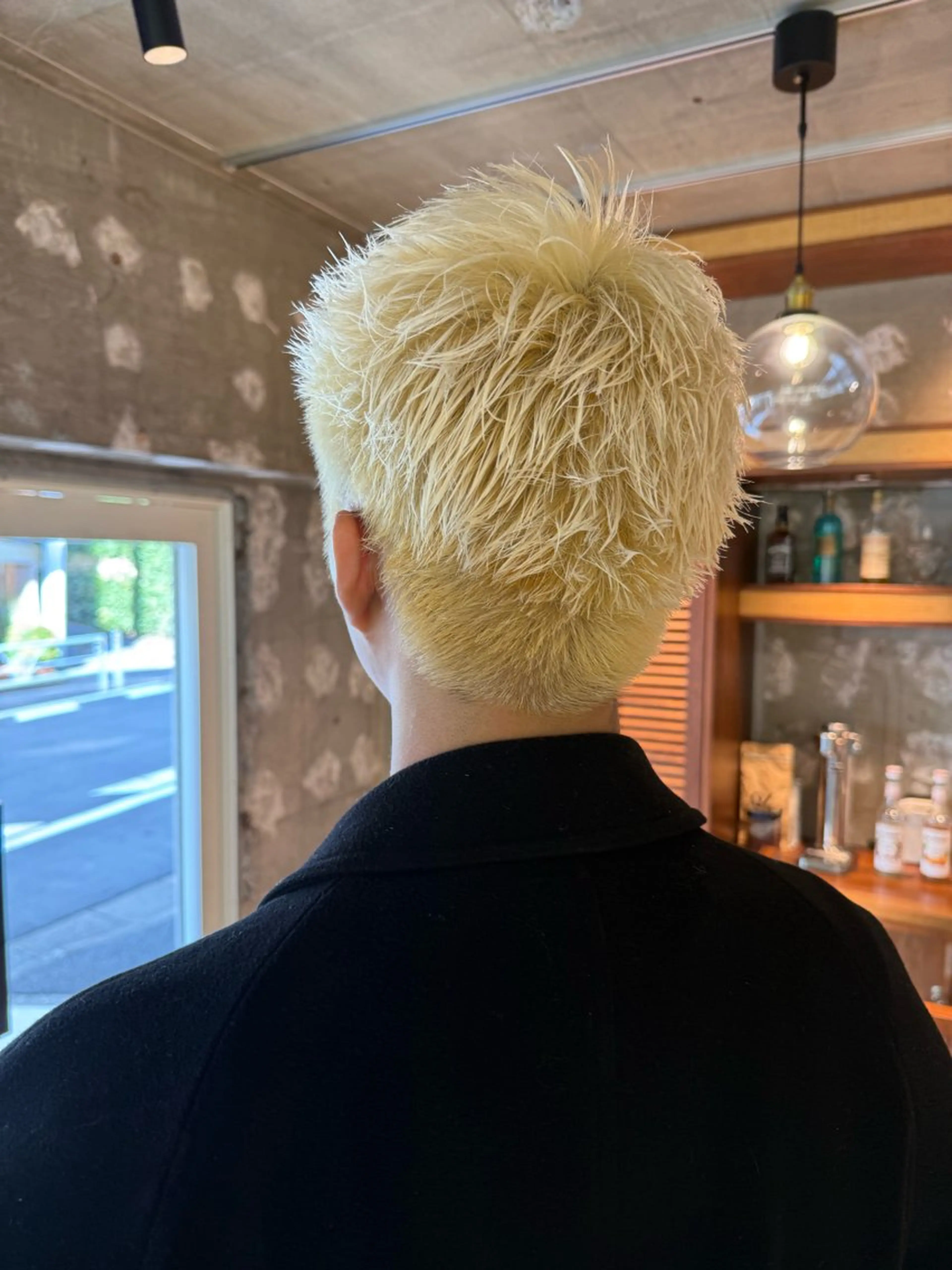 ショート メンズ 刈り上げ カット トリートメント ヘアセット みほ/髪質改善/ モード/ニュアンスのヘアスタイル