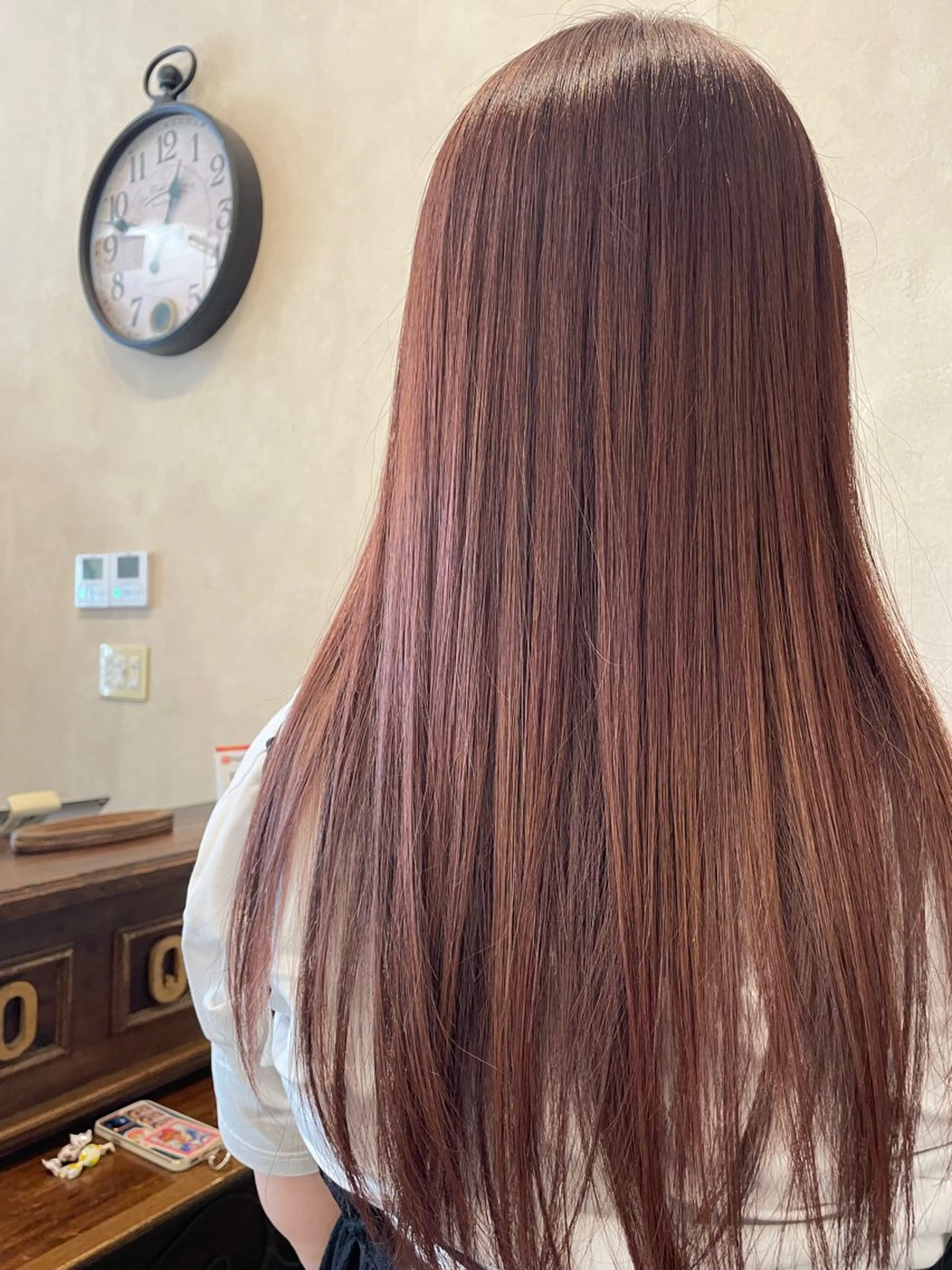 ロング カラー 髪質改善 トリートメント カット ヘアカラー トリートメント roost 優のヘアスタイル