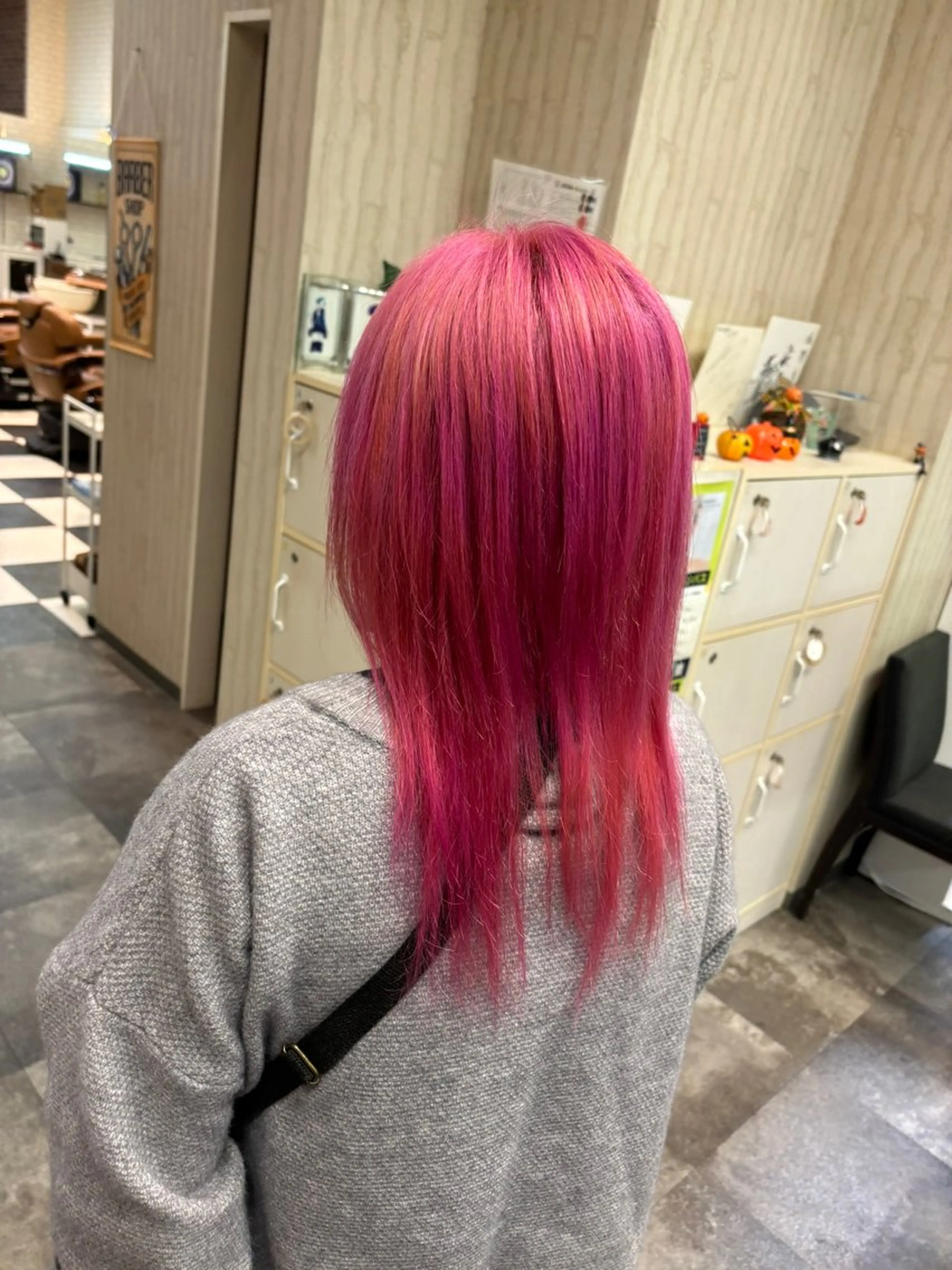 セミロング カット ヘアカラー 田中 沙也香のヘアスタイル