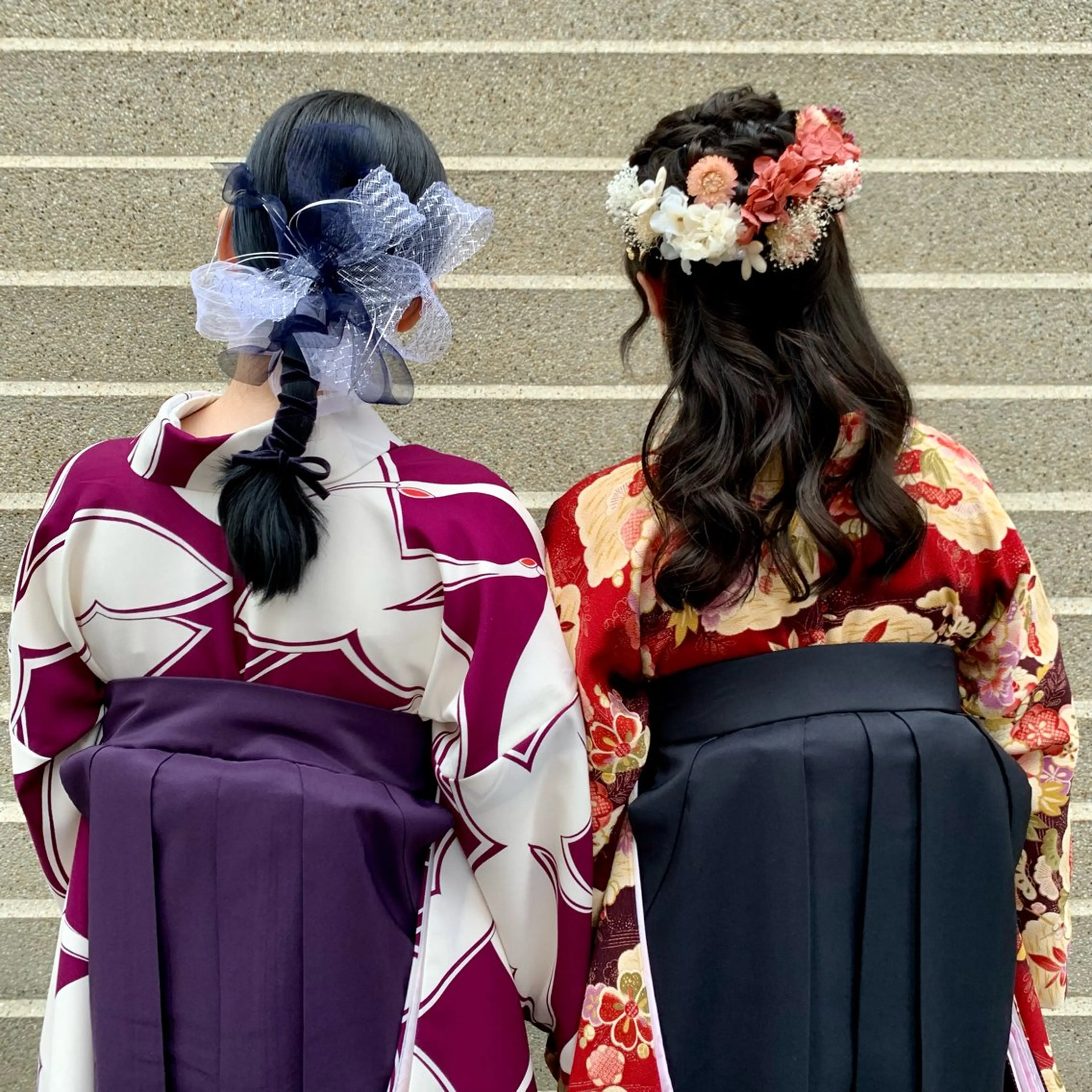 ロング 卒業式のヘアスタイル 学生 韓国風ヘア ロング 着付け 当日予約大歓迎💕/ Chisatoのその他イメージ